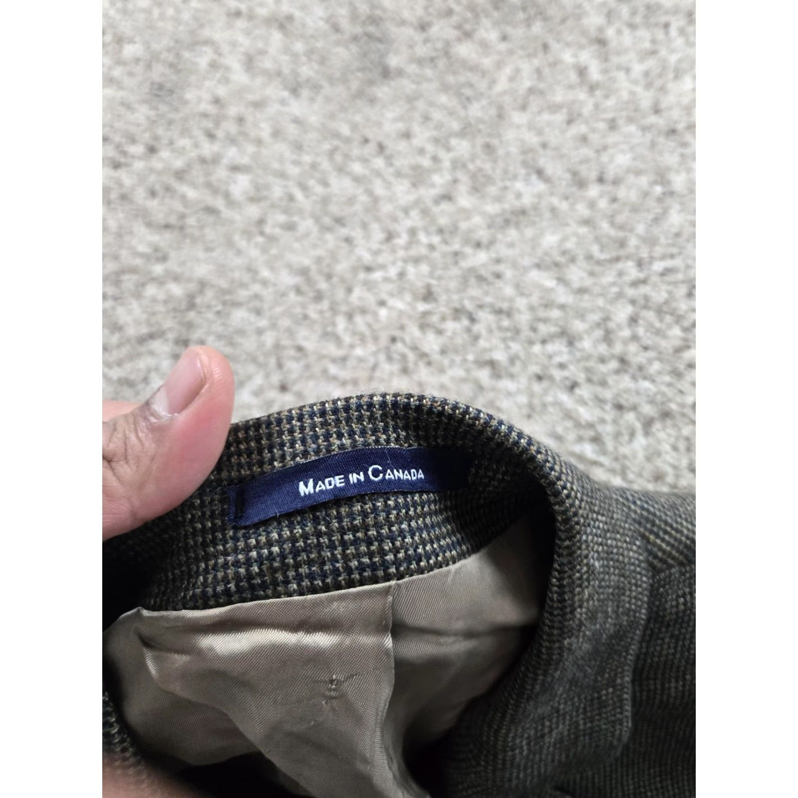 Polo Ralph Lauren VINTAGE Polo Ralph Lauren Mens Blazer Coat Wool 2 Piece Houndstooth Tweed 43R Gray Notch Lapel 90s Size US XL / EU 56 / 4 - 5 Thumbnail