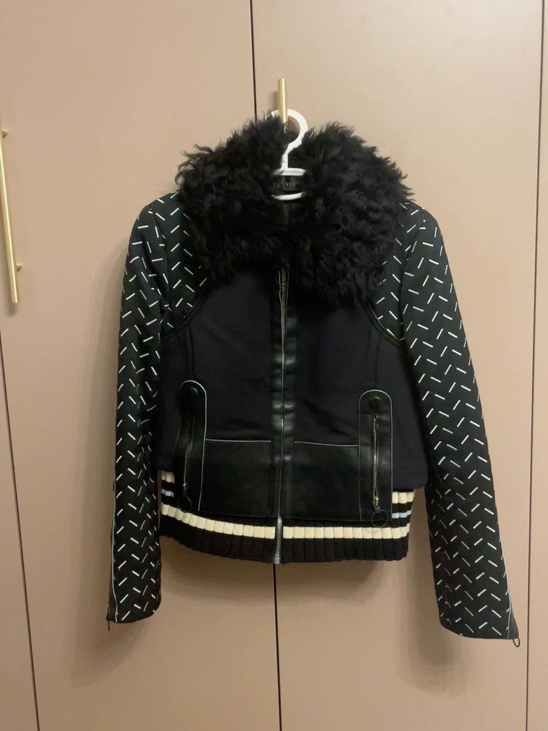 Versace Versace Lambskin jacket with lambskin collar panels Size S / US 4 / IT 40 - 1 Thumbnail