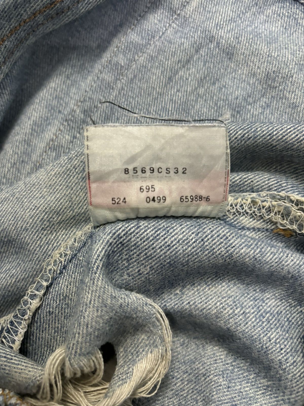 Levi's Vintage 90s Levis 501 Mud Wash Distressed Grunge Jeans Size US 30 / EU 46 - 21 Thumbnail