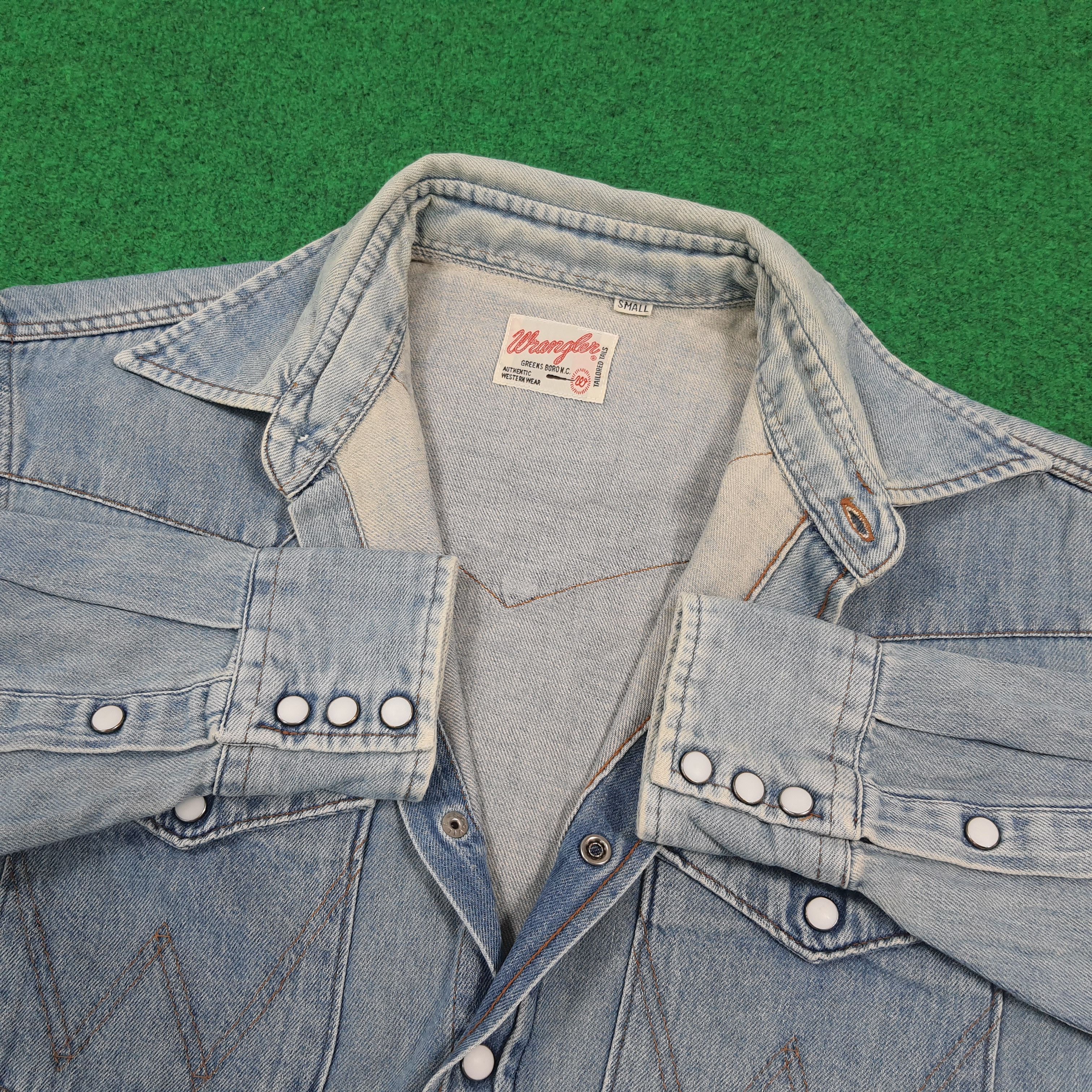 Wrangler Vintage Wrangler Denim Retro Style Button Up Shirt C299N54 Size US S / EU 44-46 / 1 - 5 Thumbnail