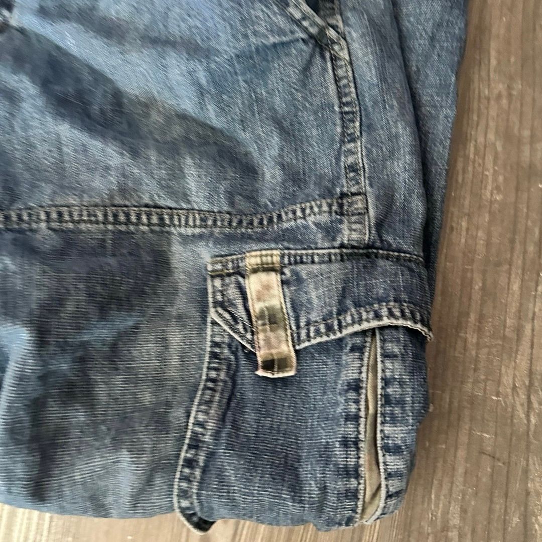 Other no brand cargo jeans blue green boys 16 Size 38" / US 16 / IT 52 - 2 Thumbnail