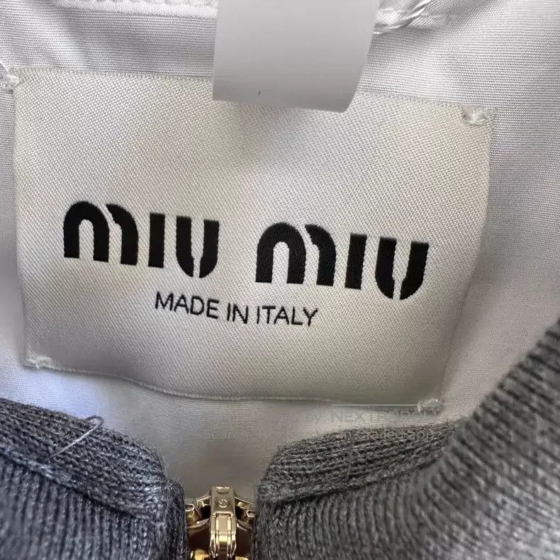 Miu Miu Miu Miu 40 Gray fake two-piece jacket coat Size L / US 10 / IT 46 - 5 Thumbnail