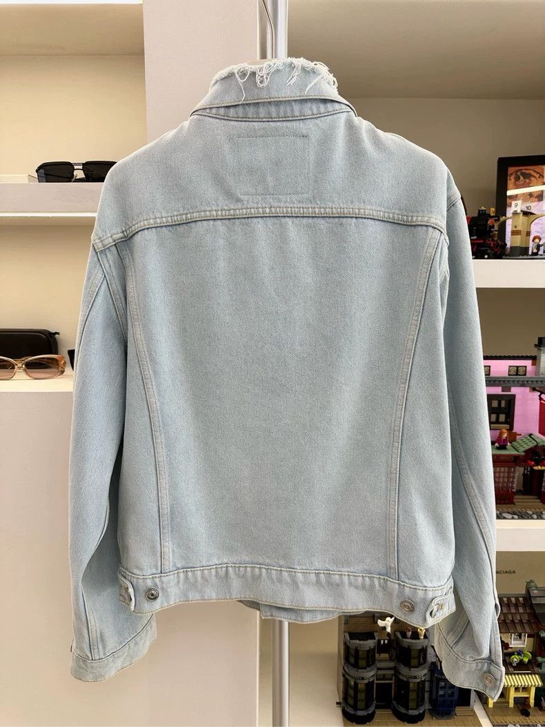 Balenciaga Balenciaga size 38 Light blue bow-tie denim jacket 2501-Nex Size US M / EU 48-50 / 2 - 2 Thumbnail