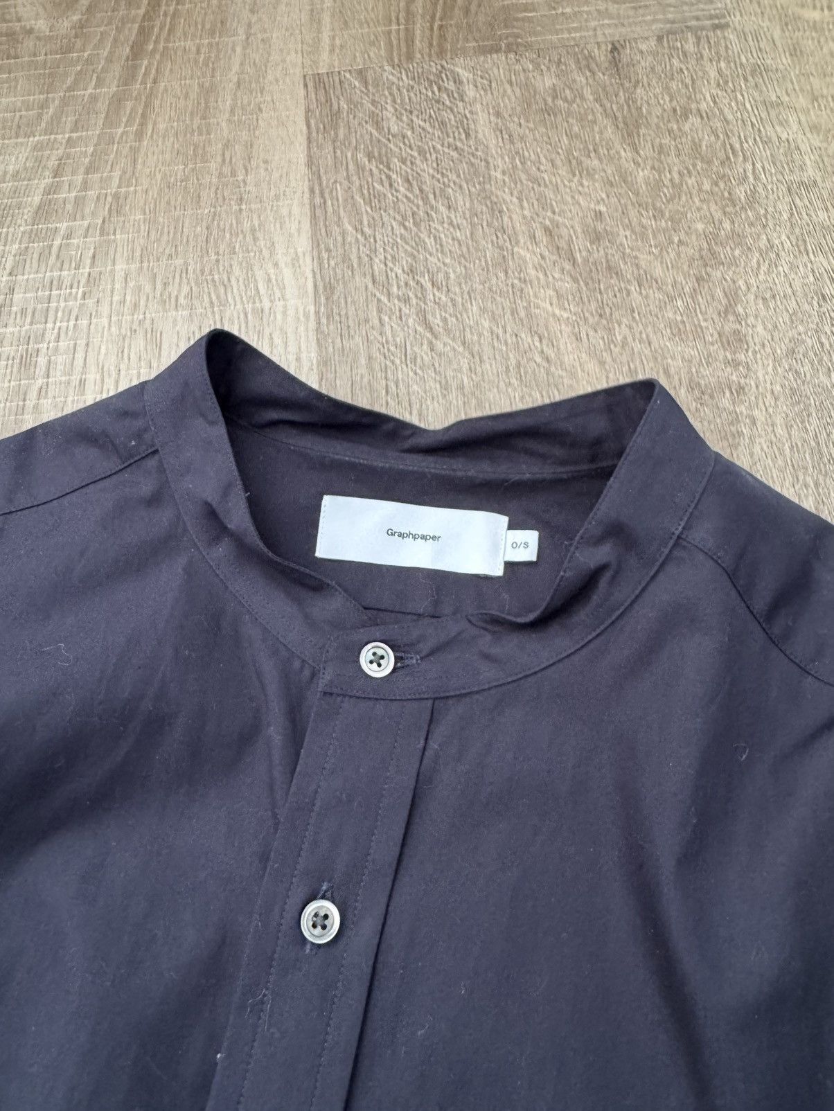Graphpaper High Count Band Collar Round Cut Oversized Shirt Size US L / EU 52-54 / 3 - 11 Thumbnail