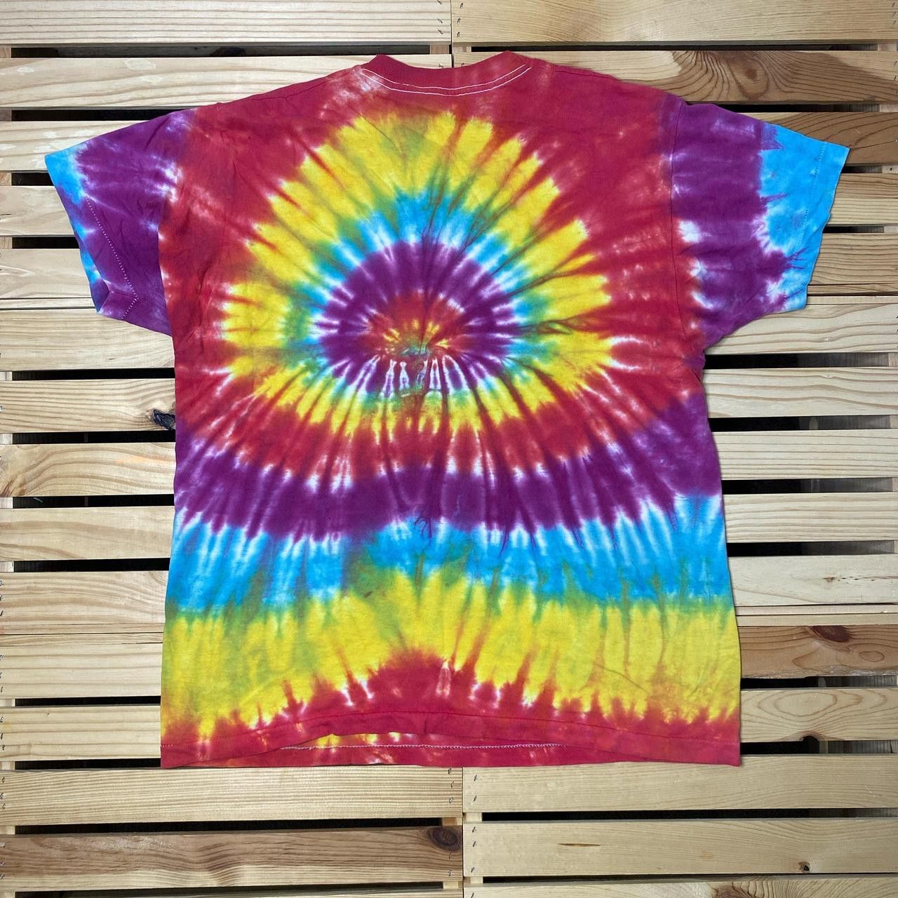 Fruit Of The Loom True Vintage FOTL Tie-Dye Thrashed Boho Hippie Tee Size XL Size US XL / EU 56 / 4 - 2 Thumbnail