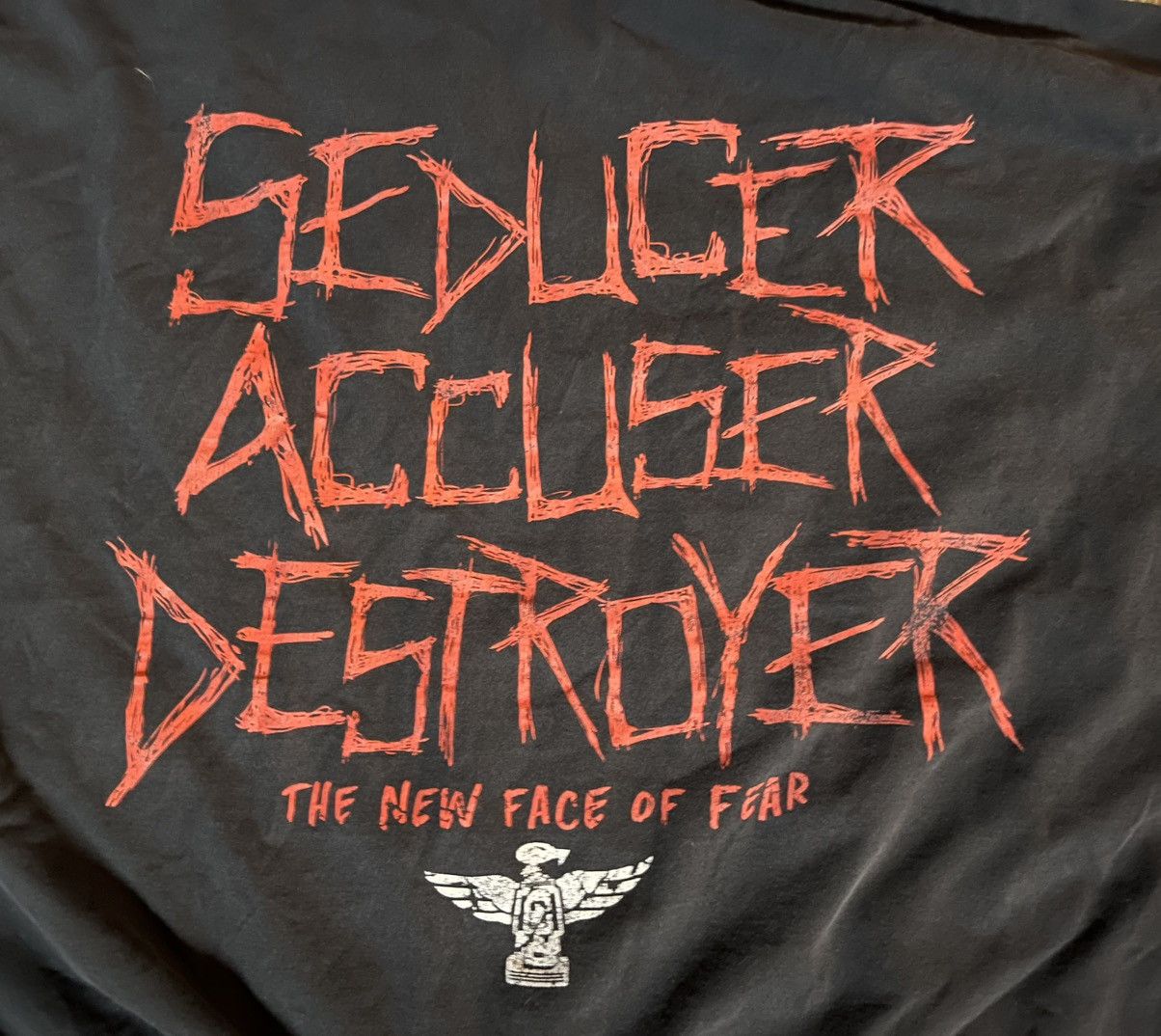 WWF Vintage WWF “The Reign of Fear” 90s- Oversize 5XL Size US XXL / EU 58 / 5 - 2 Thumbnail
