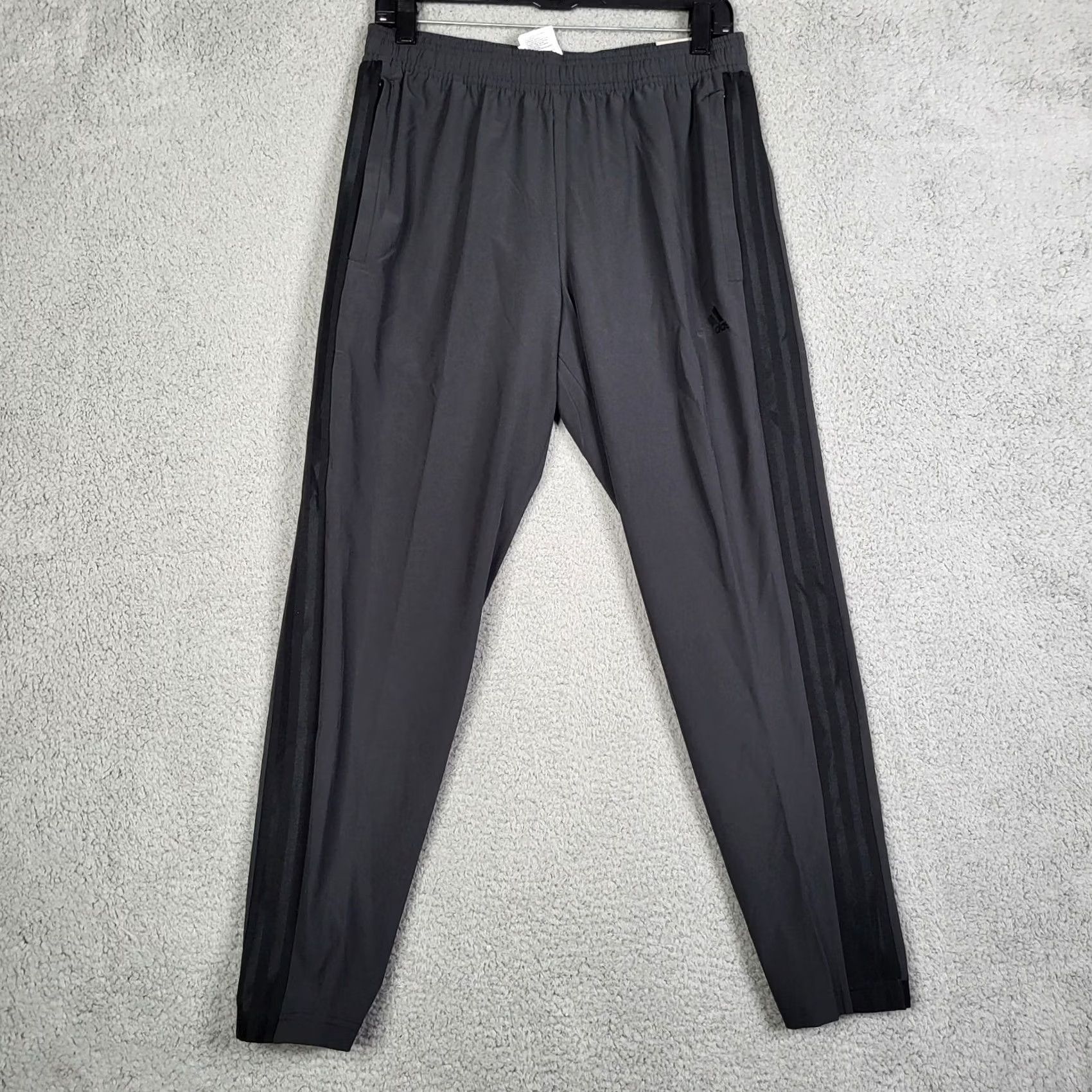 Adidas ADIDAS men's black Football soccer pantalon STANDARD LENGTH pants M NEW Size US 31 - 4 Thumbnail