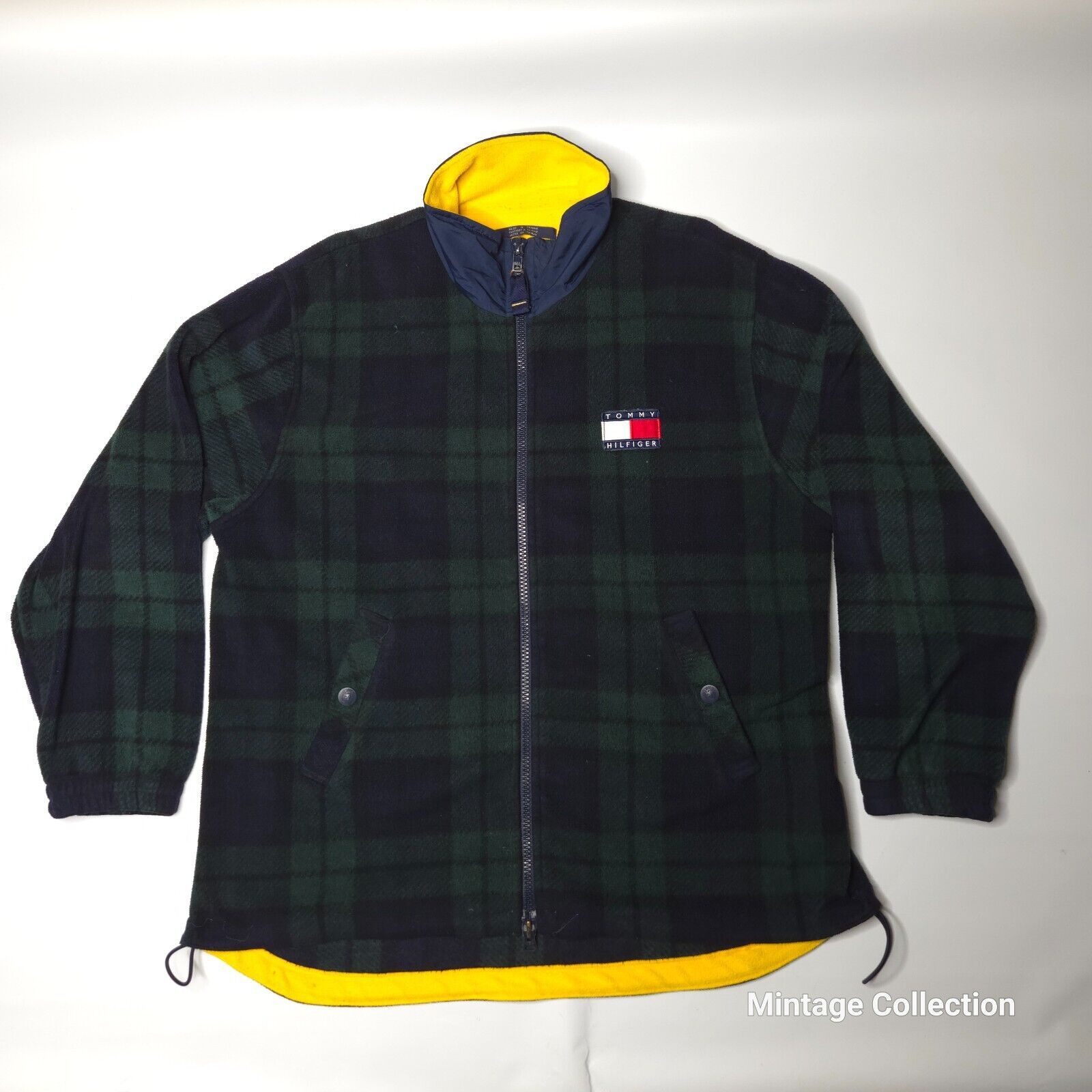 Tommy Hilfiger VINTAGE TOMMY HILFIGER GREEN PLAID TARTAN FULL ZIP JACKET XL Size US XL / EU 56 / 4 - 2 Thumbnail