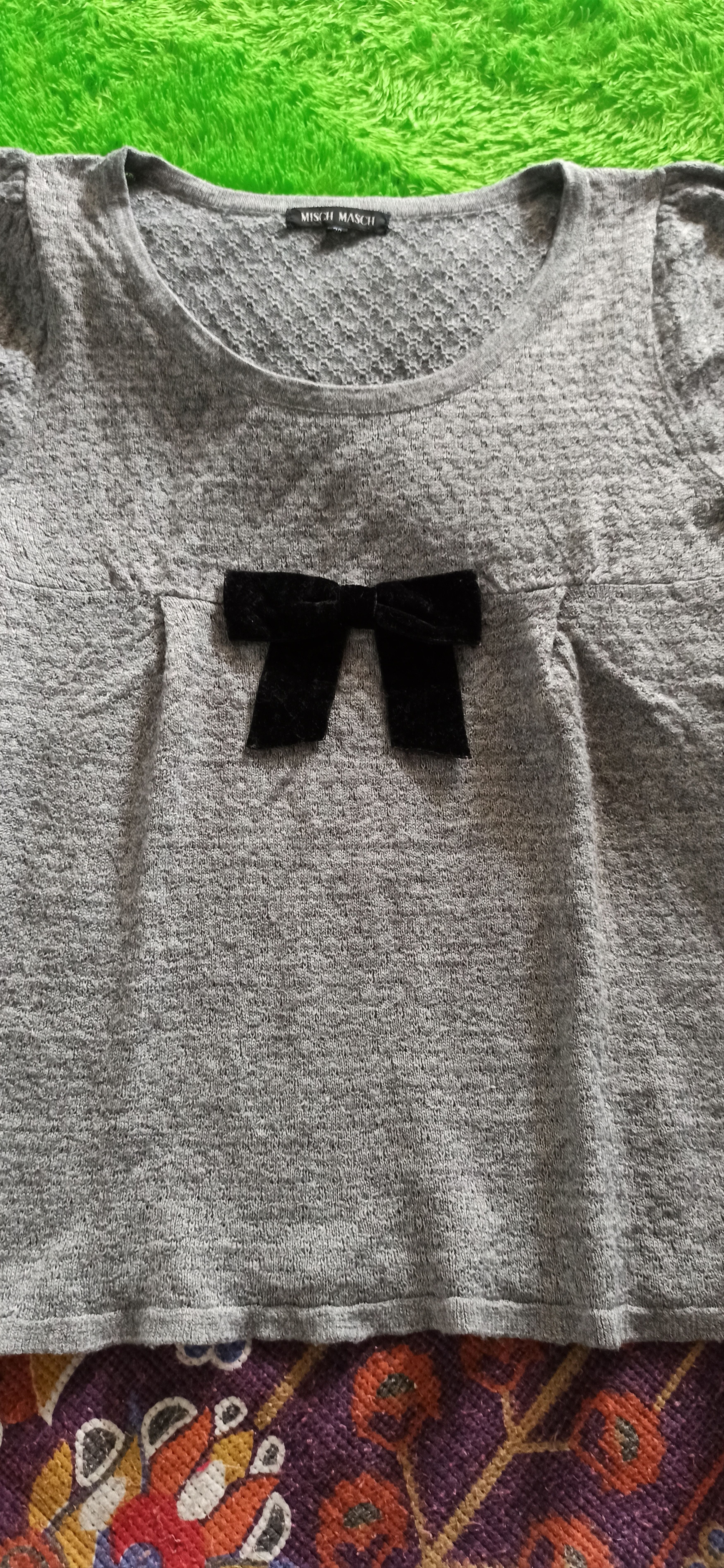 Homespun Knitwear × Japanese Brand Misch Masch Grey Knitwear Size S / US 4 / IT 40 - 7 Thumbnail
