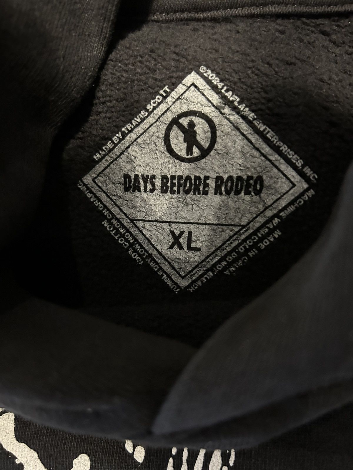 Travis Scott Travis Scott Rodeo Hoodie Black Size US XL / EU 56 / 4 - 5 Thumbnail