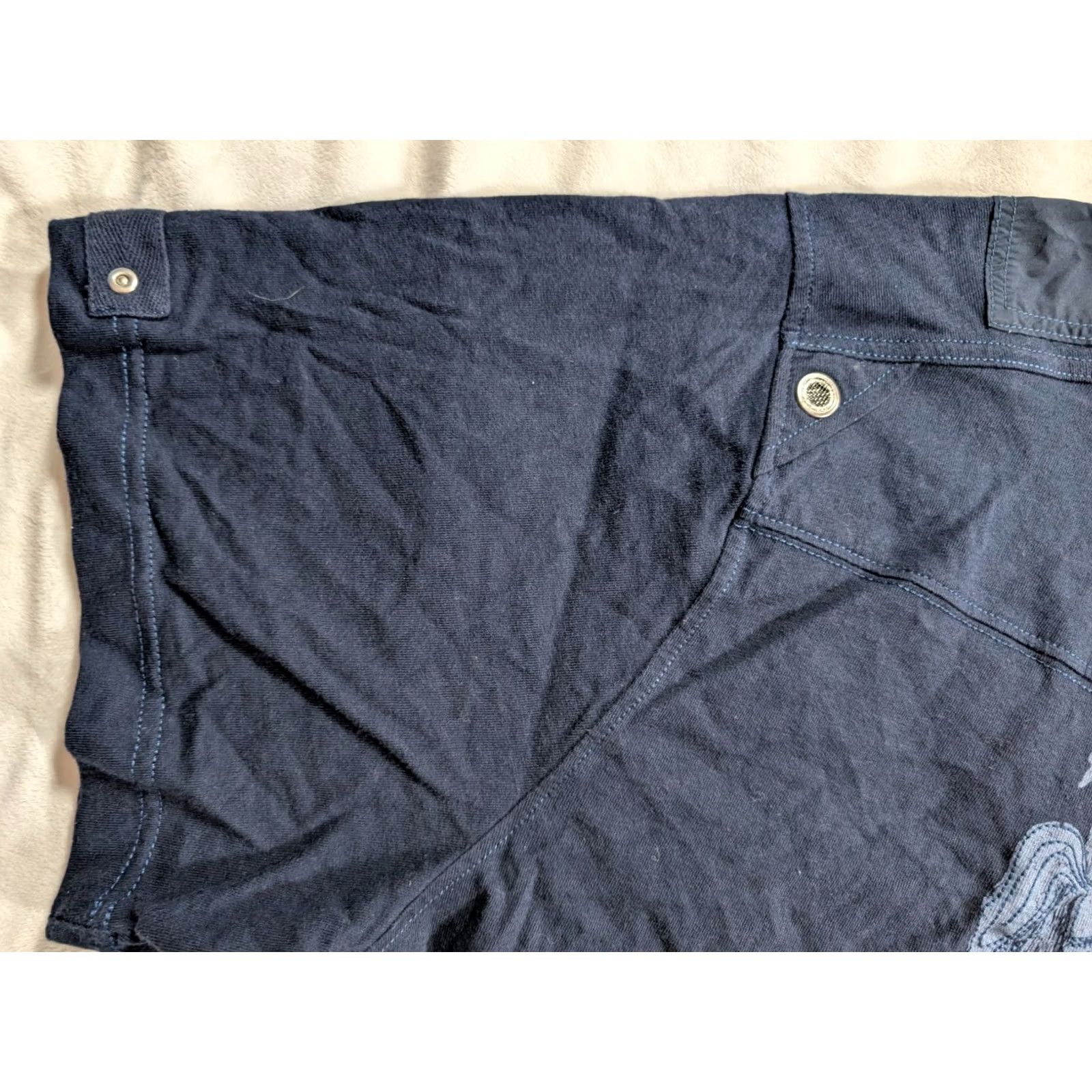 Vintage Parish School Polo Shirt Mens 4XL Blue Button Down Navy Hip Hop Epaulets Rap Size US XXL / EU 58 / 5 - 4 Thumbnail