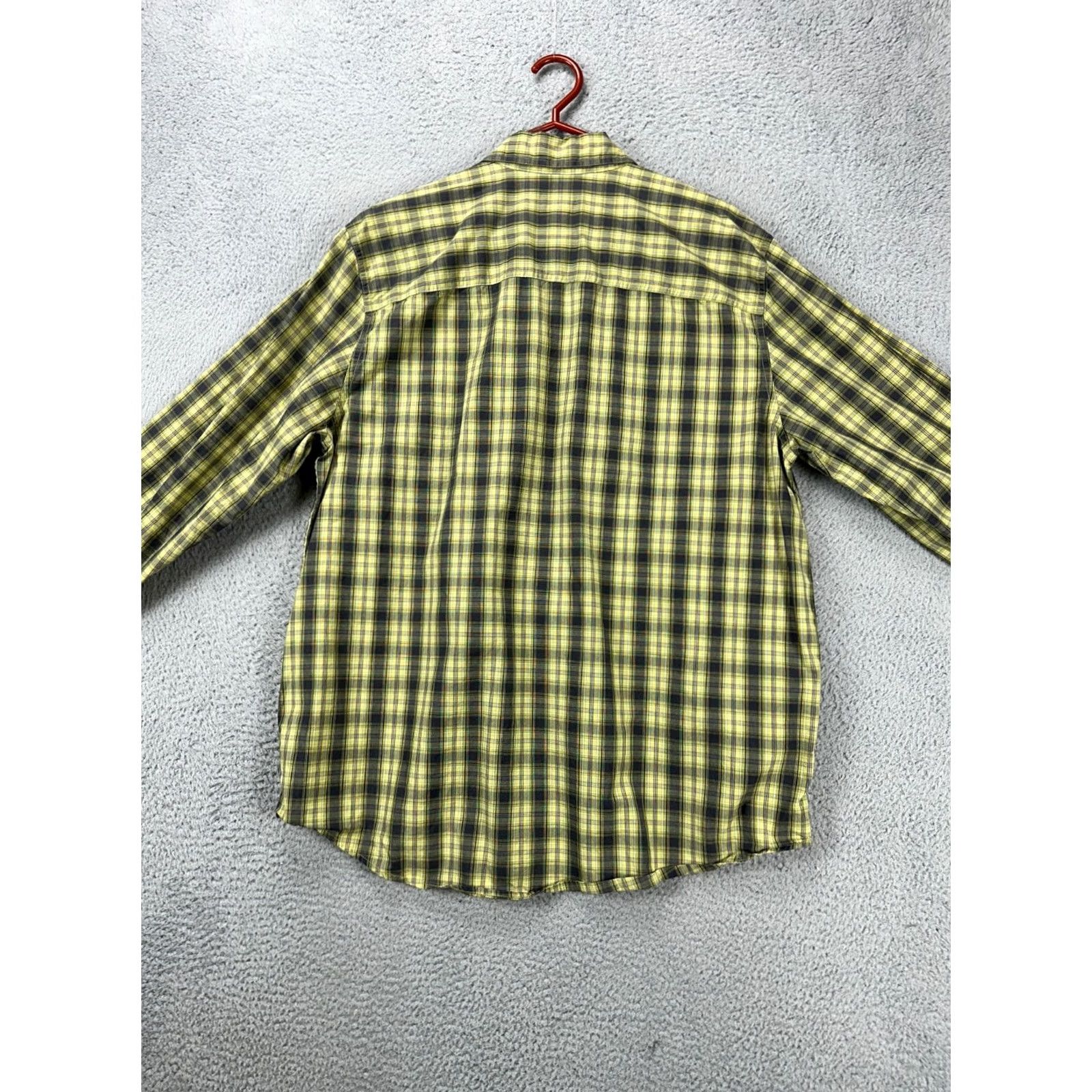 Eddie Bauer Eddie Bauer Button Up Shirt Mens Large Tall Yellow Plaid Long Sleeve Pocket Button Up Regular Fit Size US L / EU 52-54 / 3 - 4 Thumbnail