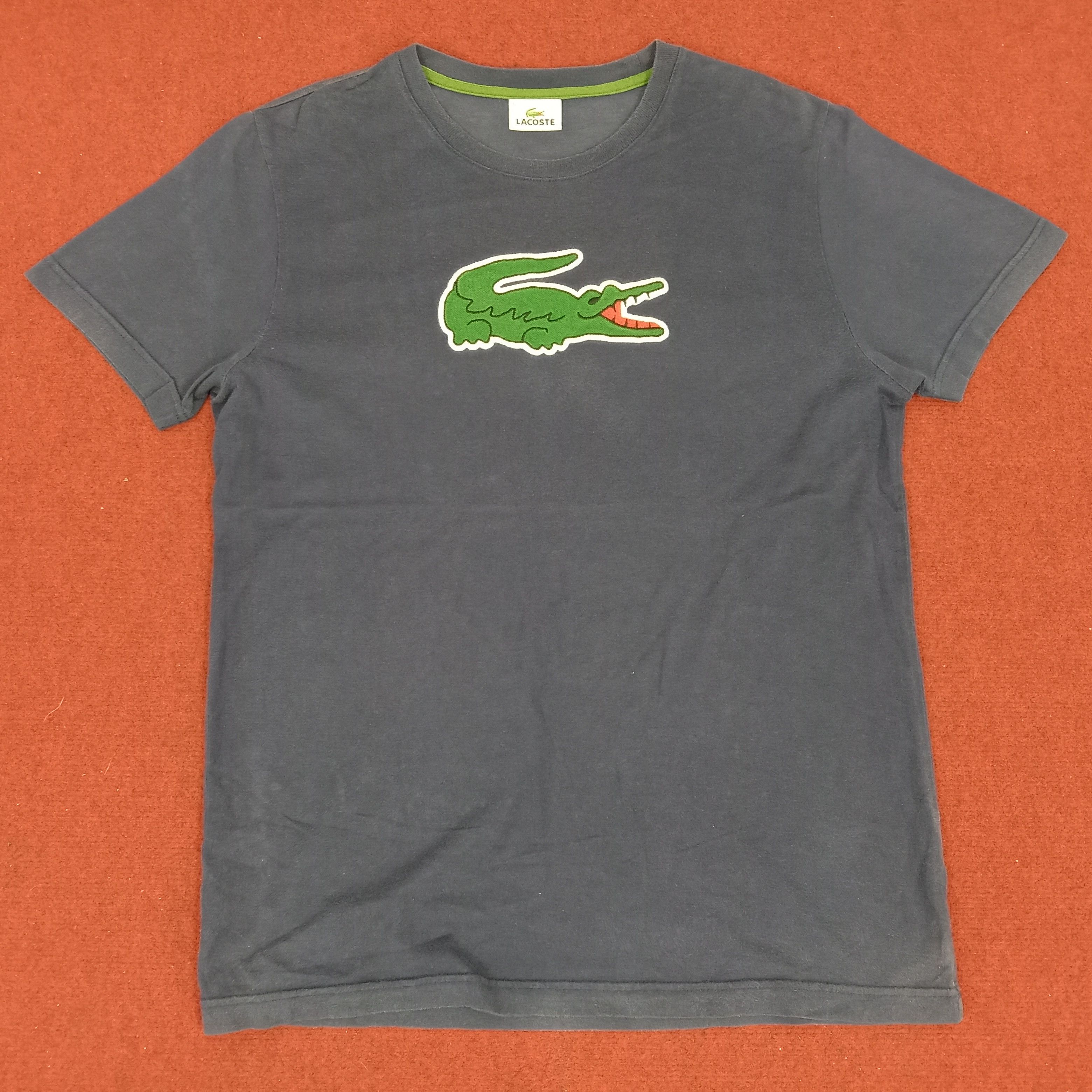 Lacoste Center Logo Design Streetwear Style Tshirt