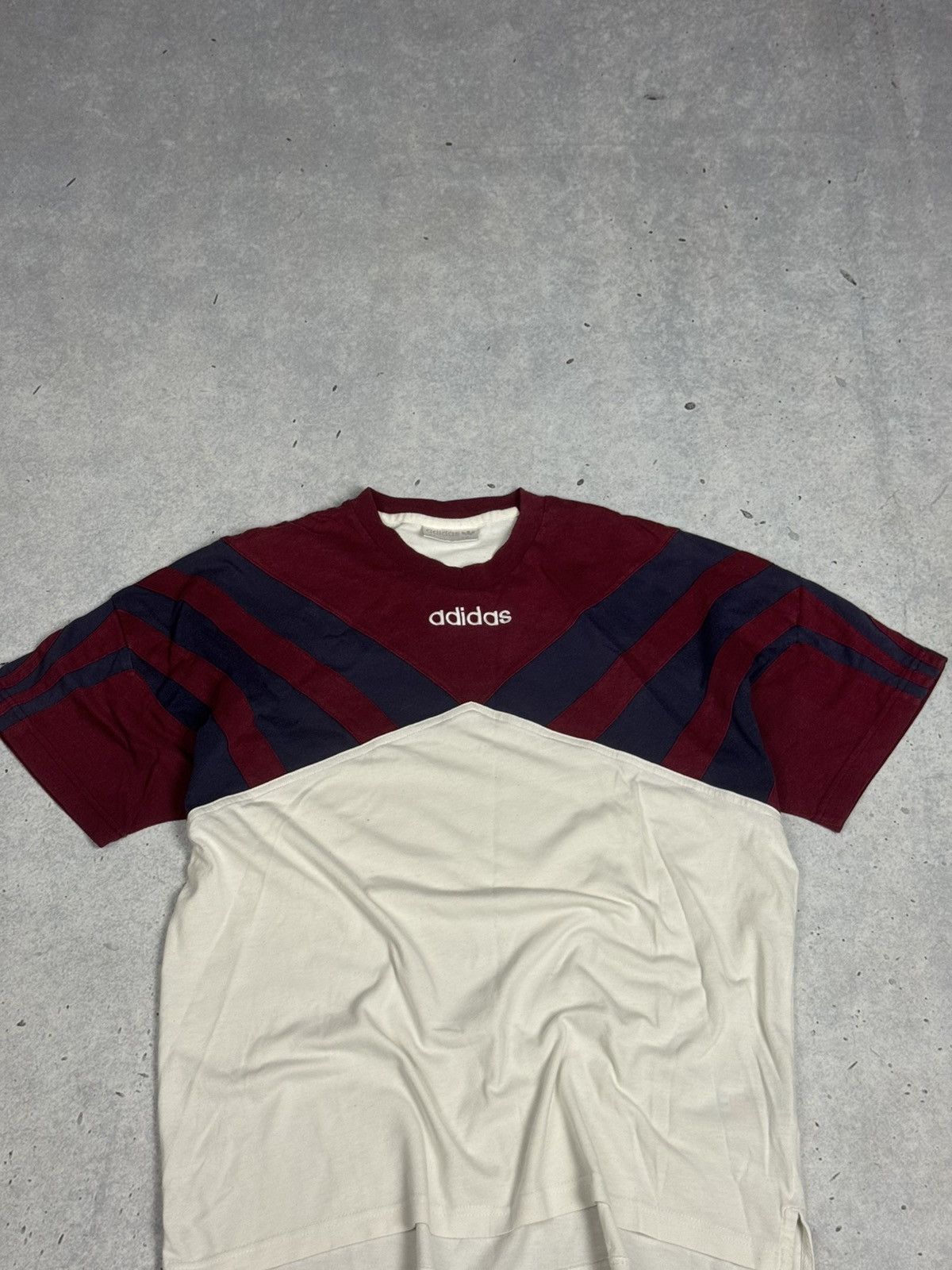 Adidas 90s Adidas Three Stripes Retro Tee Shirt Soccer Size US M / EU 48-50 / 2 - 2 Thumbnail