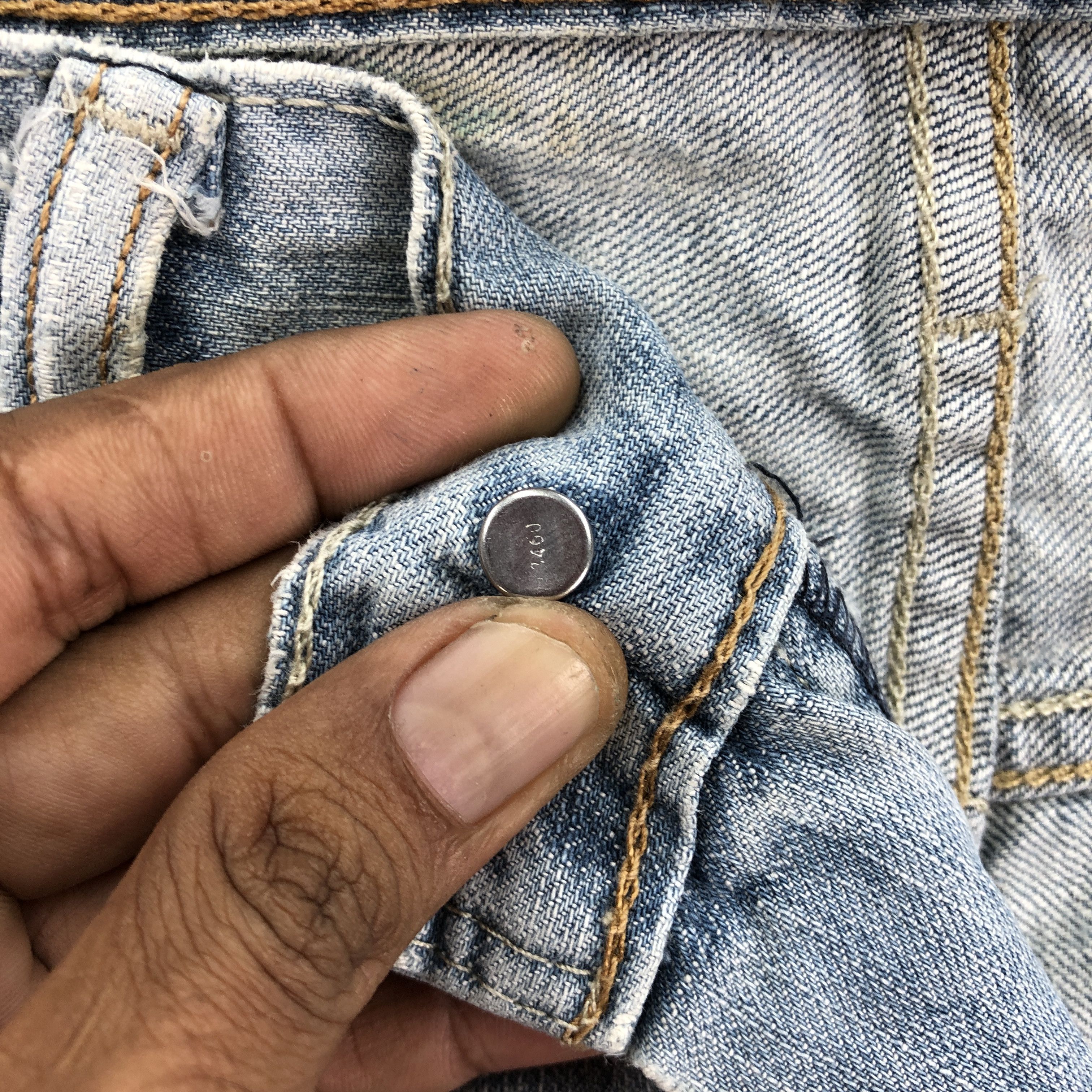 Levi's × Vintage Vintage Levis 569 Faded Baggy Jeans Levi's Light Wash Denim Size US 32 / EU 48 - 9 Thumbnail