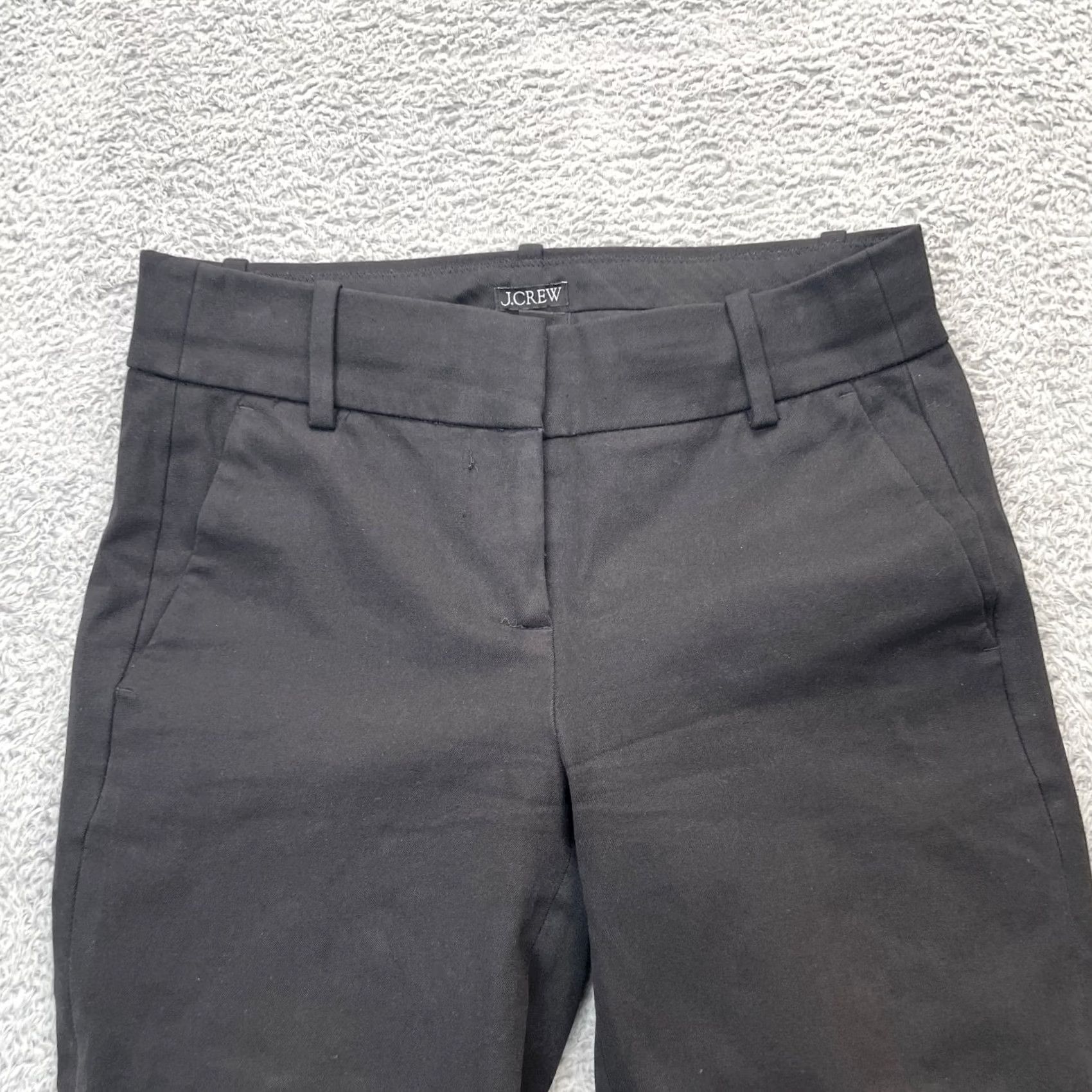 J.Crew J. Crew Pants Slim Ankle Black 00P Womens Stretch Office School Work Straight Front Size 24" / US 00 / IT 34 - 2 Thumbnail