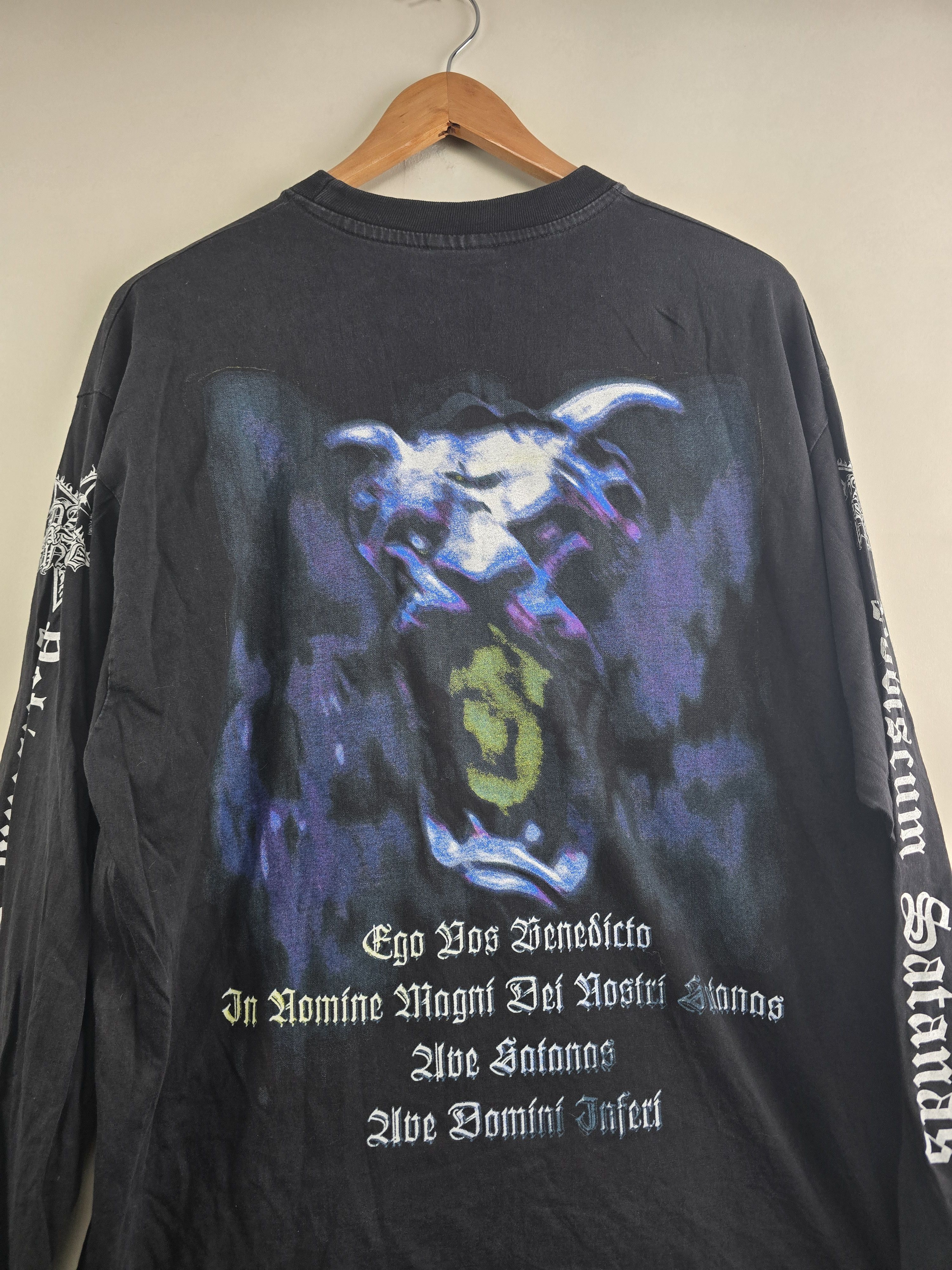 Band Tees × Vintage 1998 Dark Funeral Vobiscum Satanas Long-sleeved XL 23" 30" Size US XL / EU 56 / 4 - 7 Thumbnail