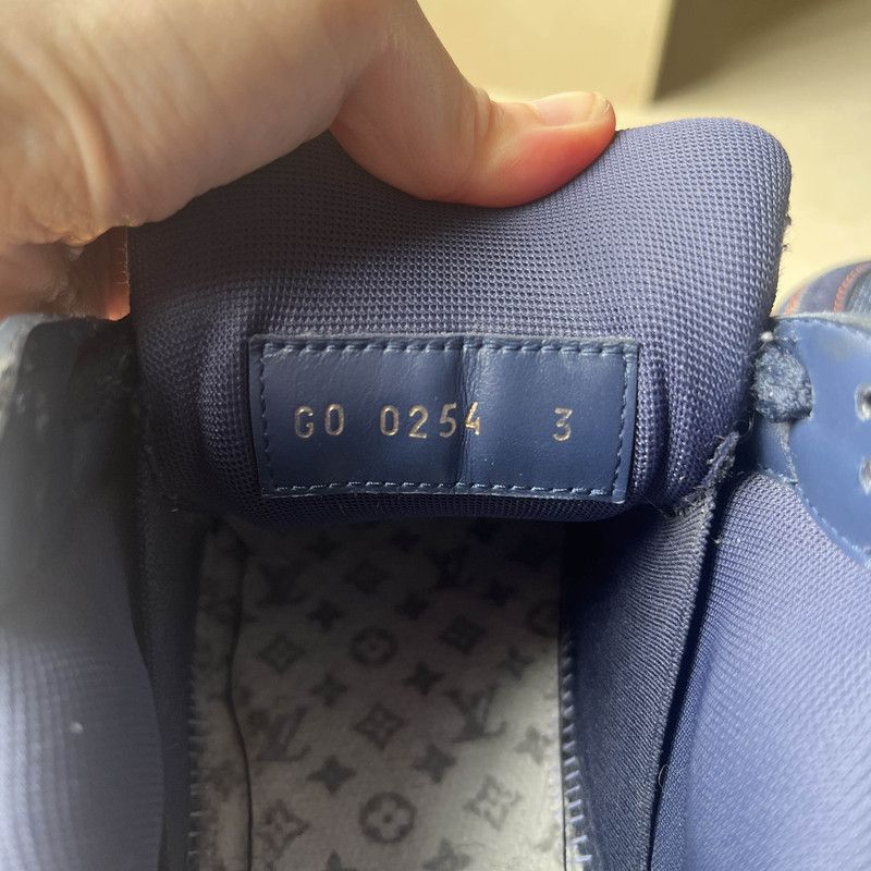 Louis Vuitton Louis Vuitton Trainer Maxi Denim Low-Top Sneakers -2508 Size US 7.5 / EU 40-41 - 3 Thumbnail