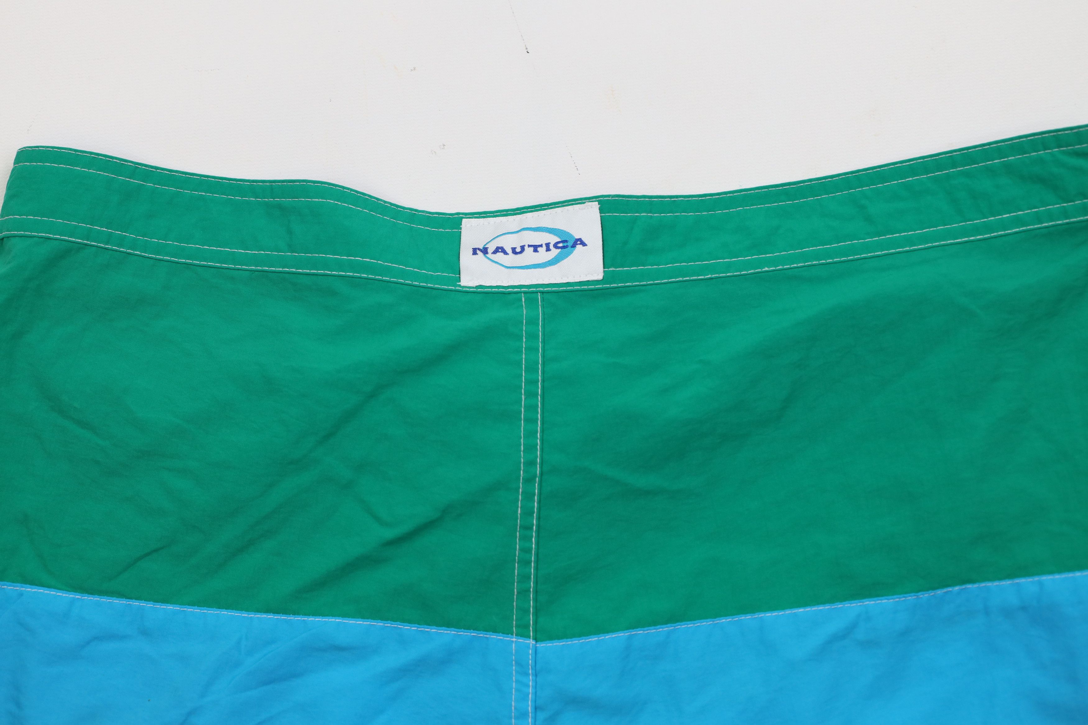 Nautica Vintage 90s Nautica Calypso Block Board Shorts Swimming Size US 36 / EU 52 - 10 Thumbnail