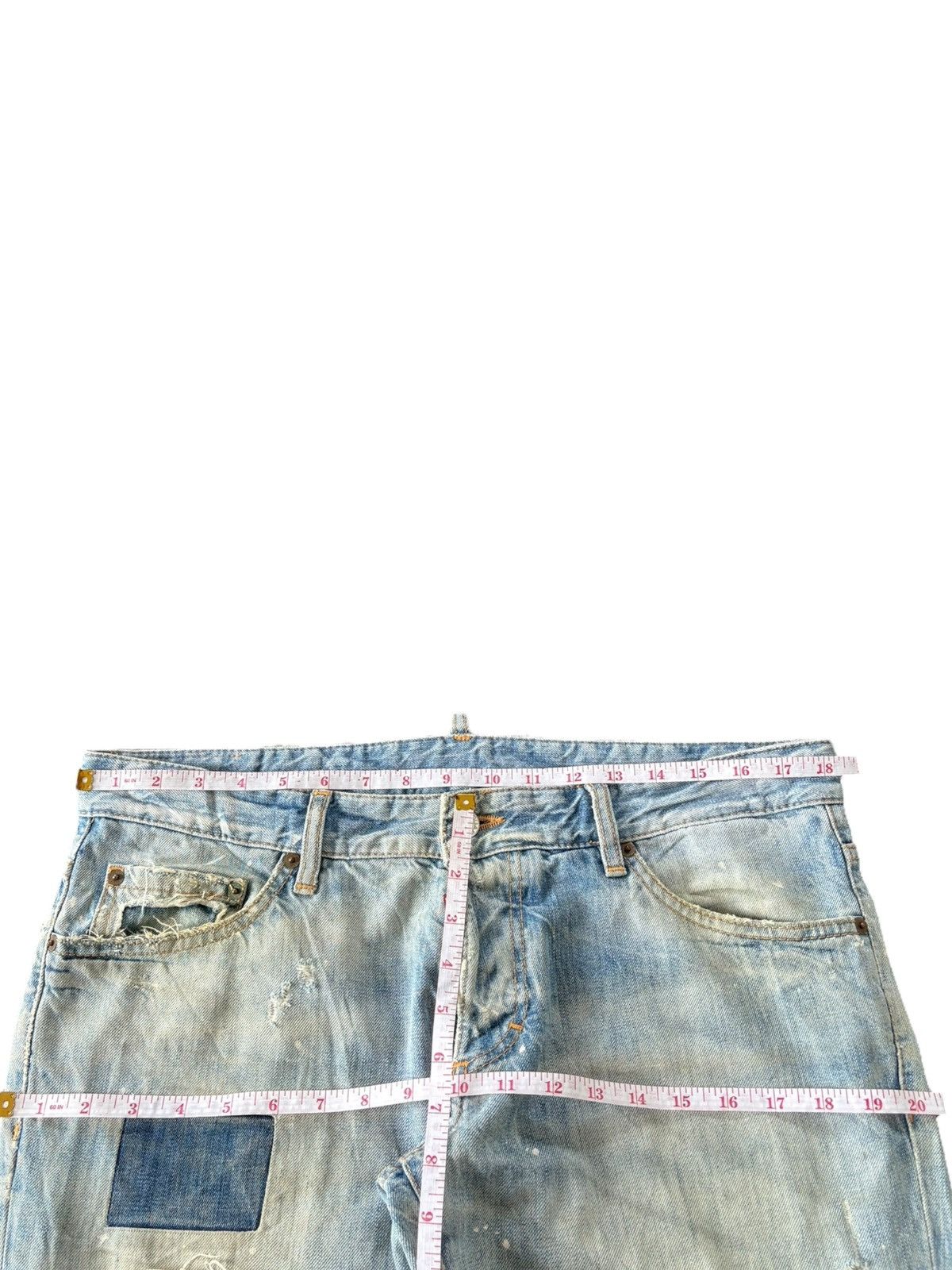 Dsquared2 Vintage Italy Dsquared Patchwork Distressed Jeans Size US 37 - 9 Thumbnail