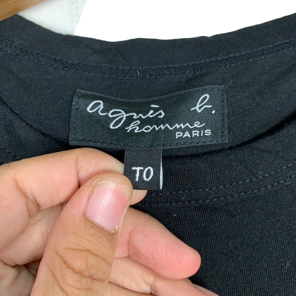 agnes b. AGNES B HOMME PARIS BIG LOGO TEES #0273-C12 Size US S / EU 44-46 / 1 - 10 Thumbnail