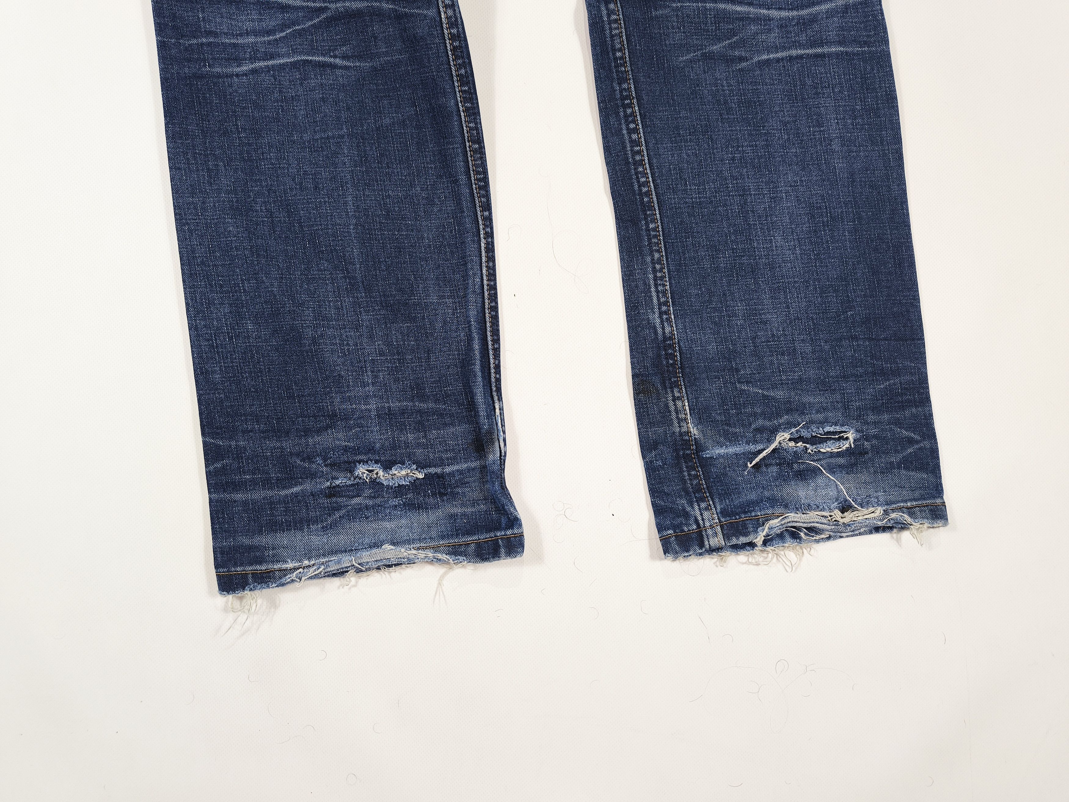 Lee Lee 101B Distressed Selvedge Denim Jeans Size W32 L32 Size US 32 / EU 48 - 11 Thumbnail