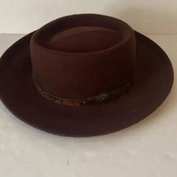 Other Vintage Wool felt Fedora Hat Size Medium Large Size ONE SIZE - 1 Thumbnail