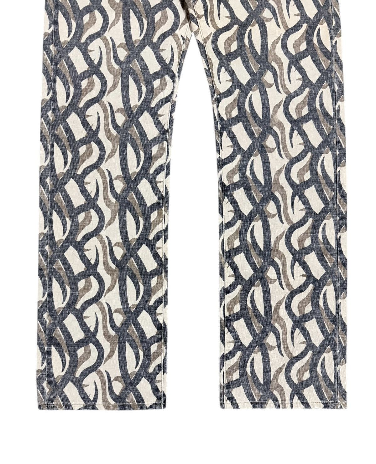 If Six Was Nine Vtg🔥Gogmagog Inspired Number Nine Tribal Camo Denim Size US 36 / EU 52 - 4 Thumbnail