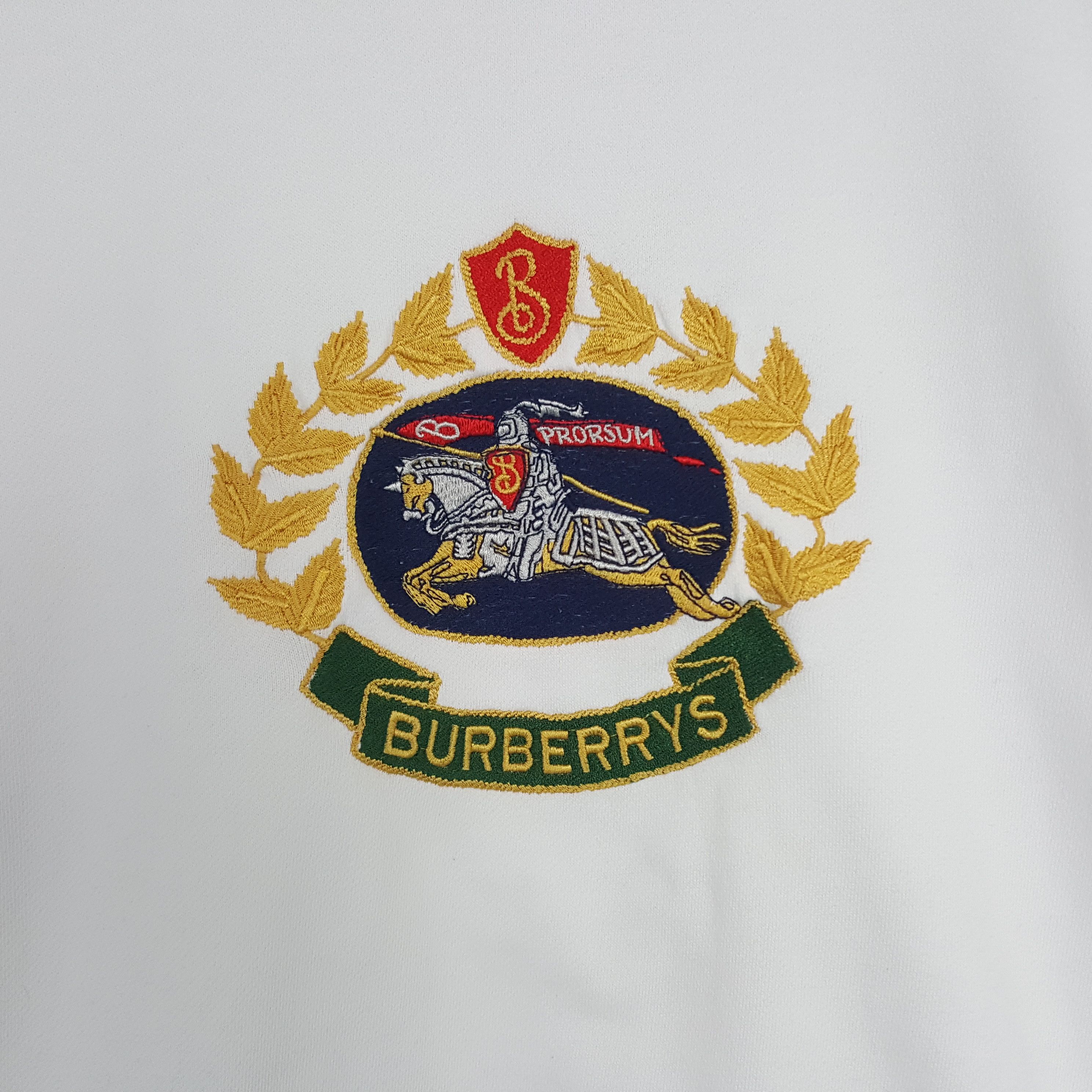 Burberry × Vintage Vintage Burberrys Logo Sweatshirt Size US L / EU 52-54 / 3 - 2 Thumbnail