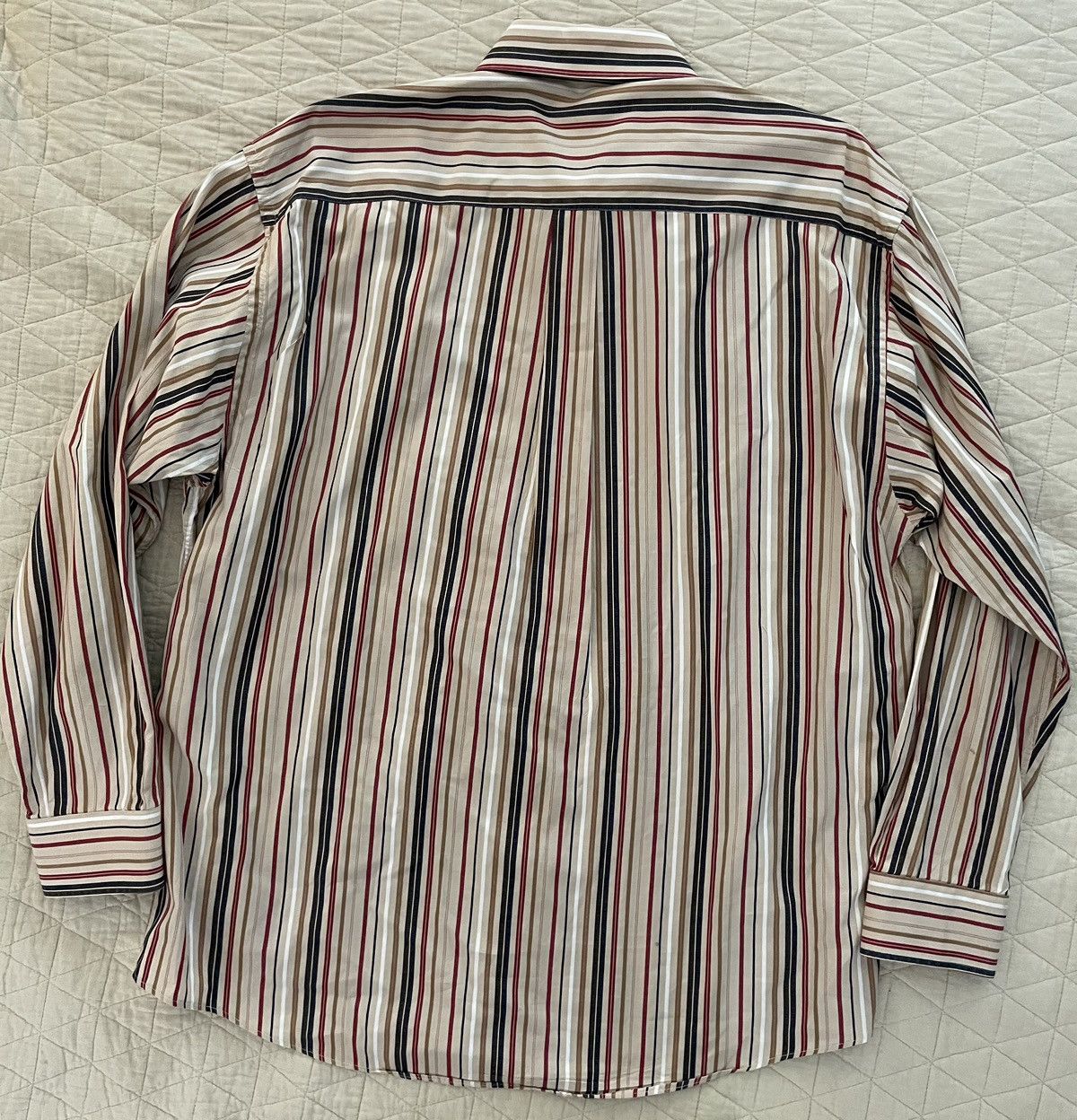 Burberry Multicolor Stripe Spread Collar Shirt Size US XL / EU 56 / 4 - 5 Thumbnail