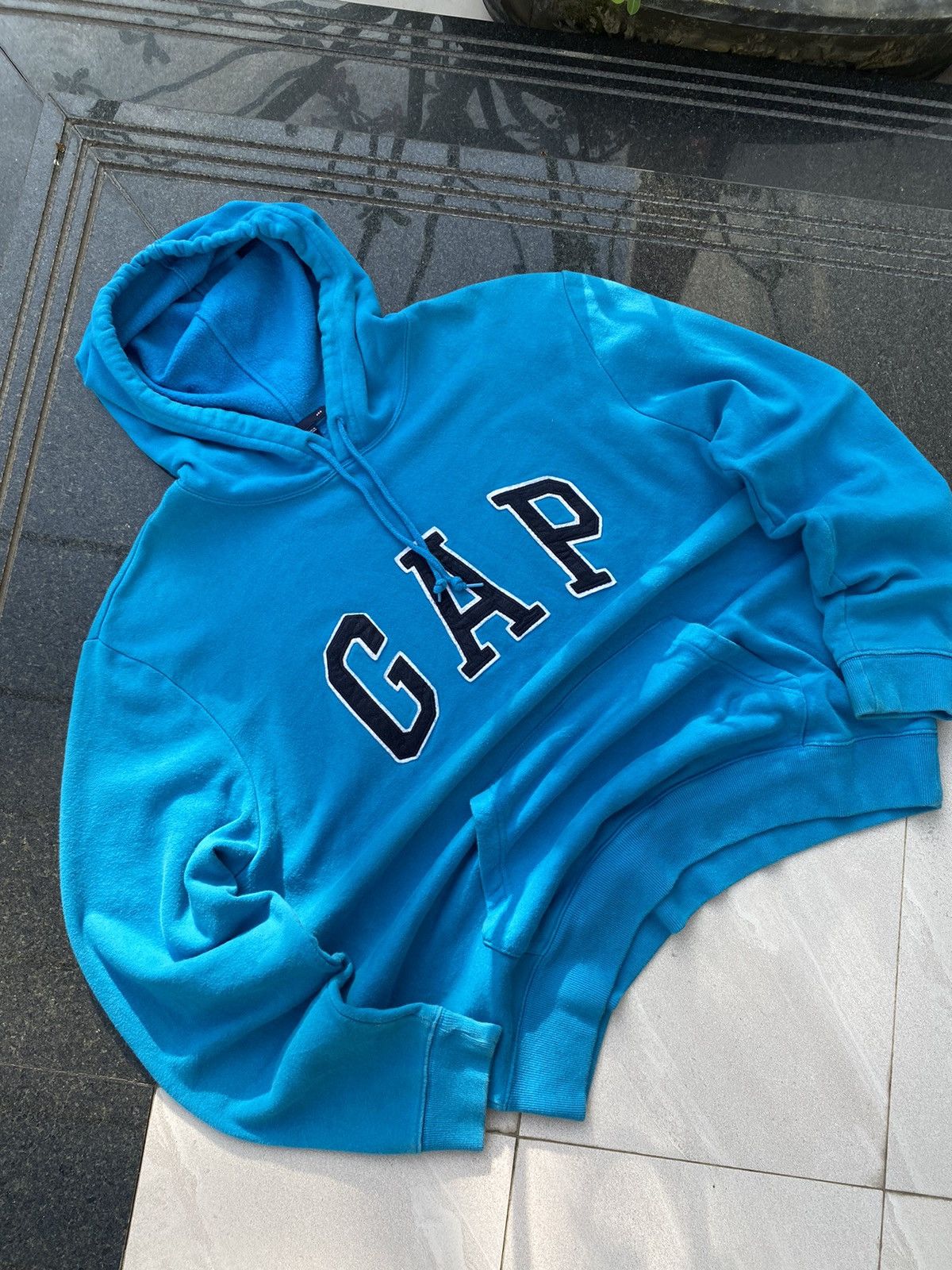 Gap × Vintage 90S GAP RARE BIG LOGO Y2K HOODIE RETRO OVERSIZED Size US XL / EU 56 / 4 - 3 Thumbnail