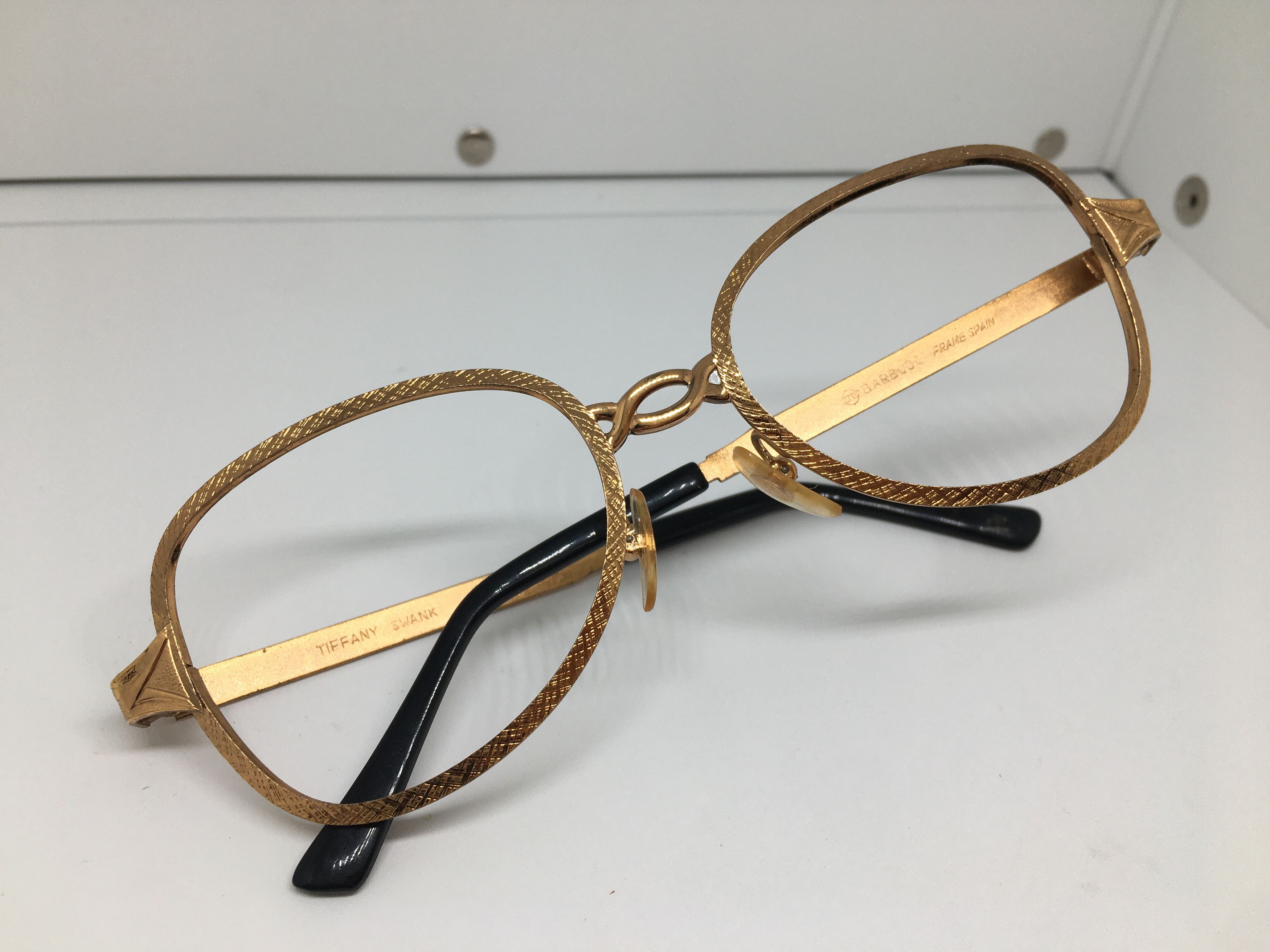 Vintage TIFFANY SWANK BARBUDO 20/000 Gold Filled Eyeglasses Spain Size ONE SIZE - 7 Thumbnail