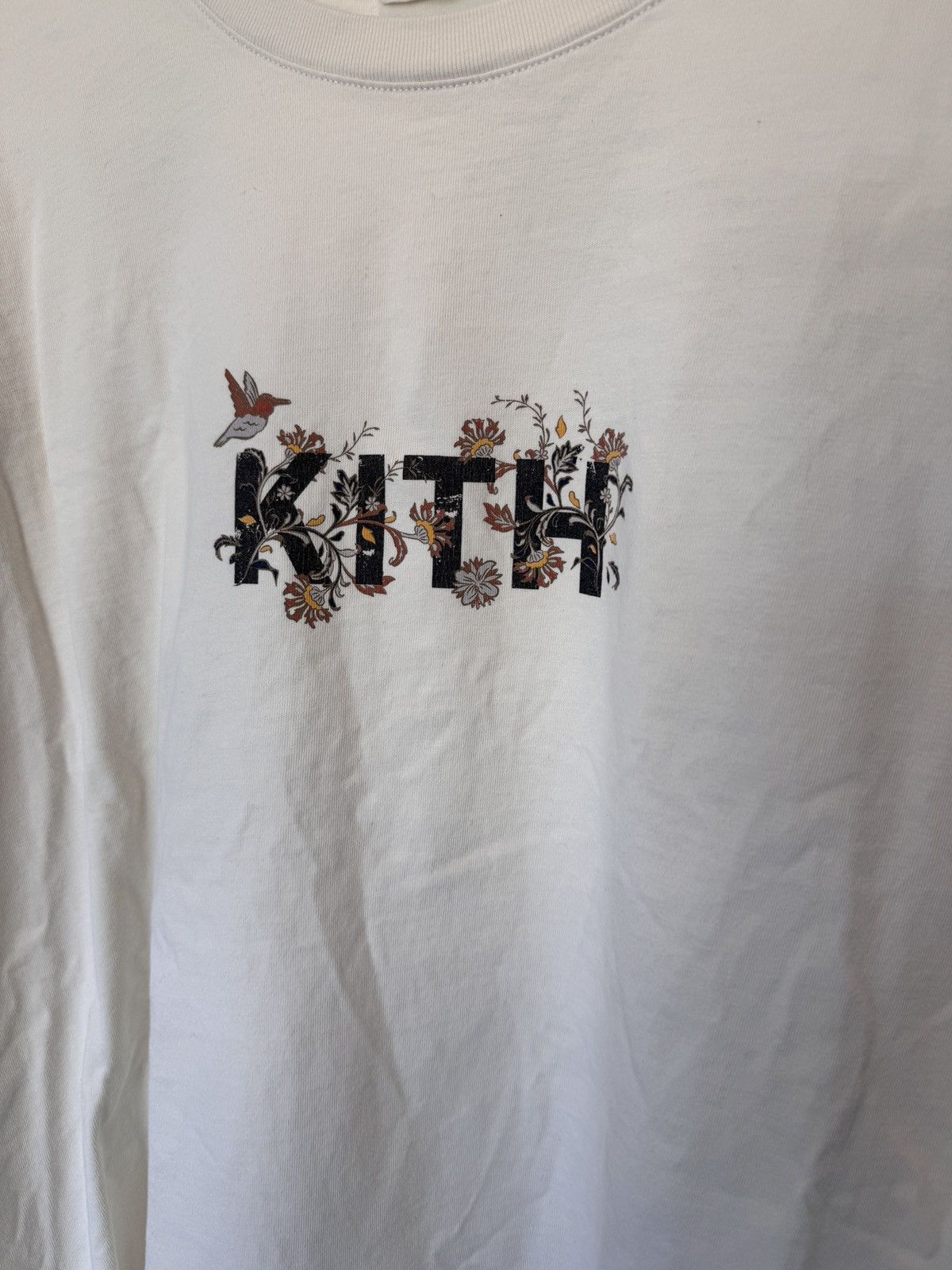 Kith Kith Jacobean Logo Sandrift Vintage Tee Size XL Size US XL / EU 56 / 4 - 4 Thumbnail