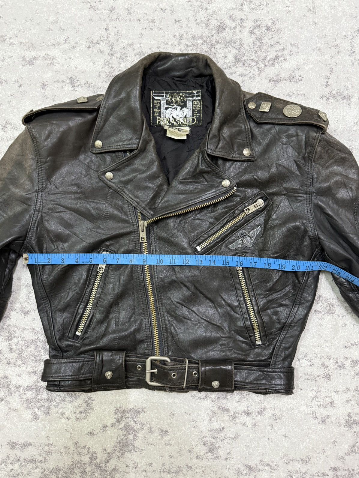 Parasuco Vintage Parasuco Double Colar Rider Jacket Leather Size US M / EU 48-50 / 2 - 17 Thumbnail