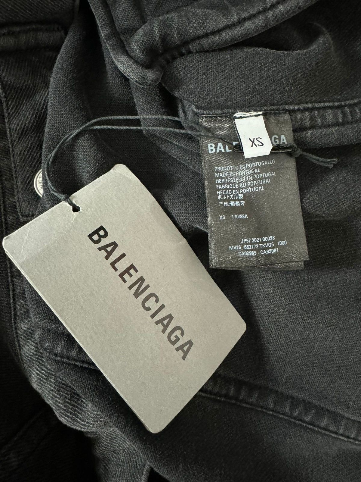 Balenciaga FW21 Denim Jersey Jacket Trucker Trompe L’oeil Size US M / EU 48-50 / 2 - 10 Thumbnail