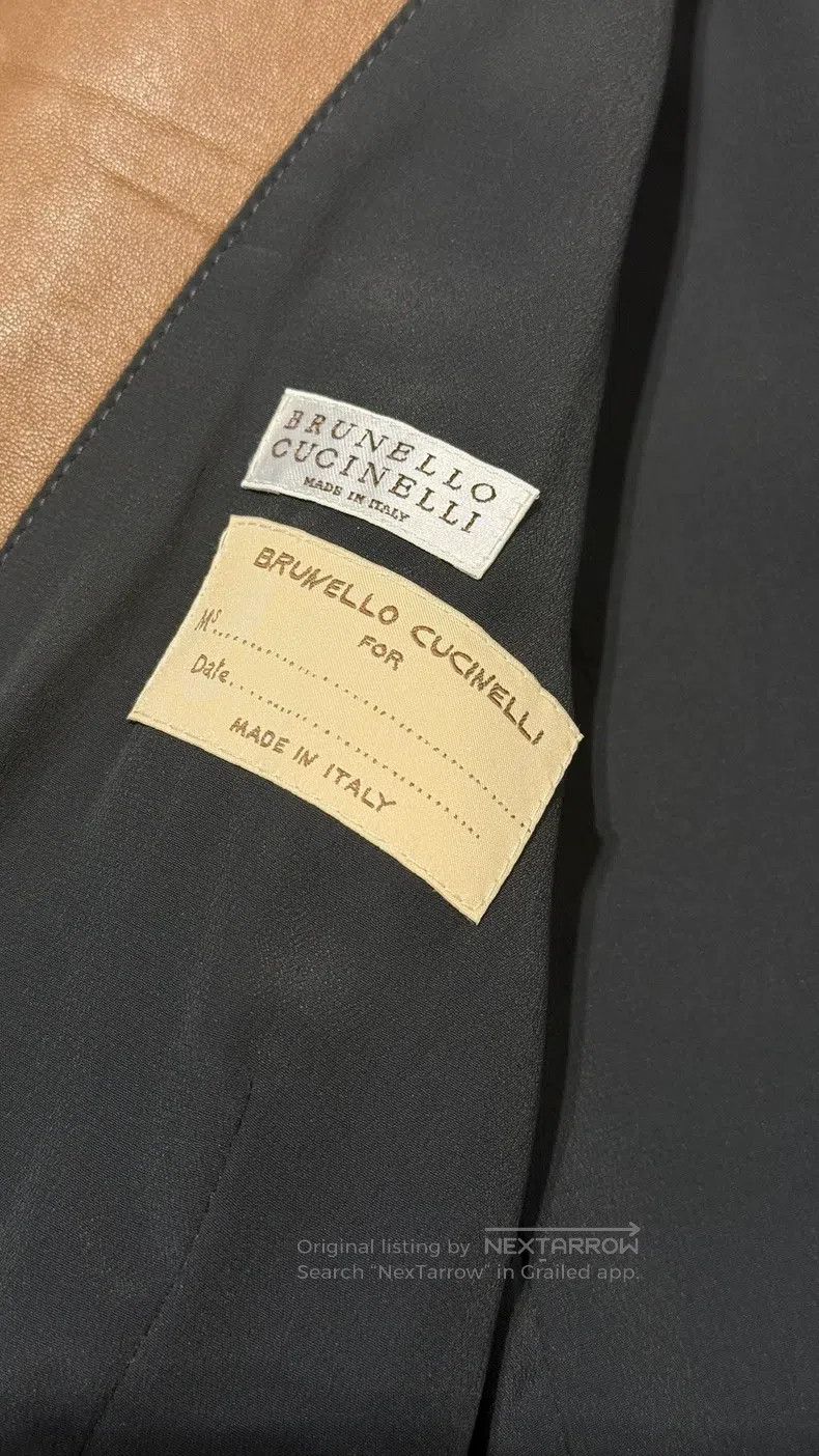 Brunello Cucinelli Brunello Cucinelli Leather Jacket Size M / US 6-8 / IT 42-44 - 4 Thumbnail