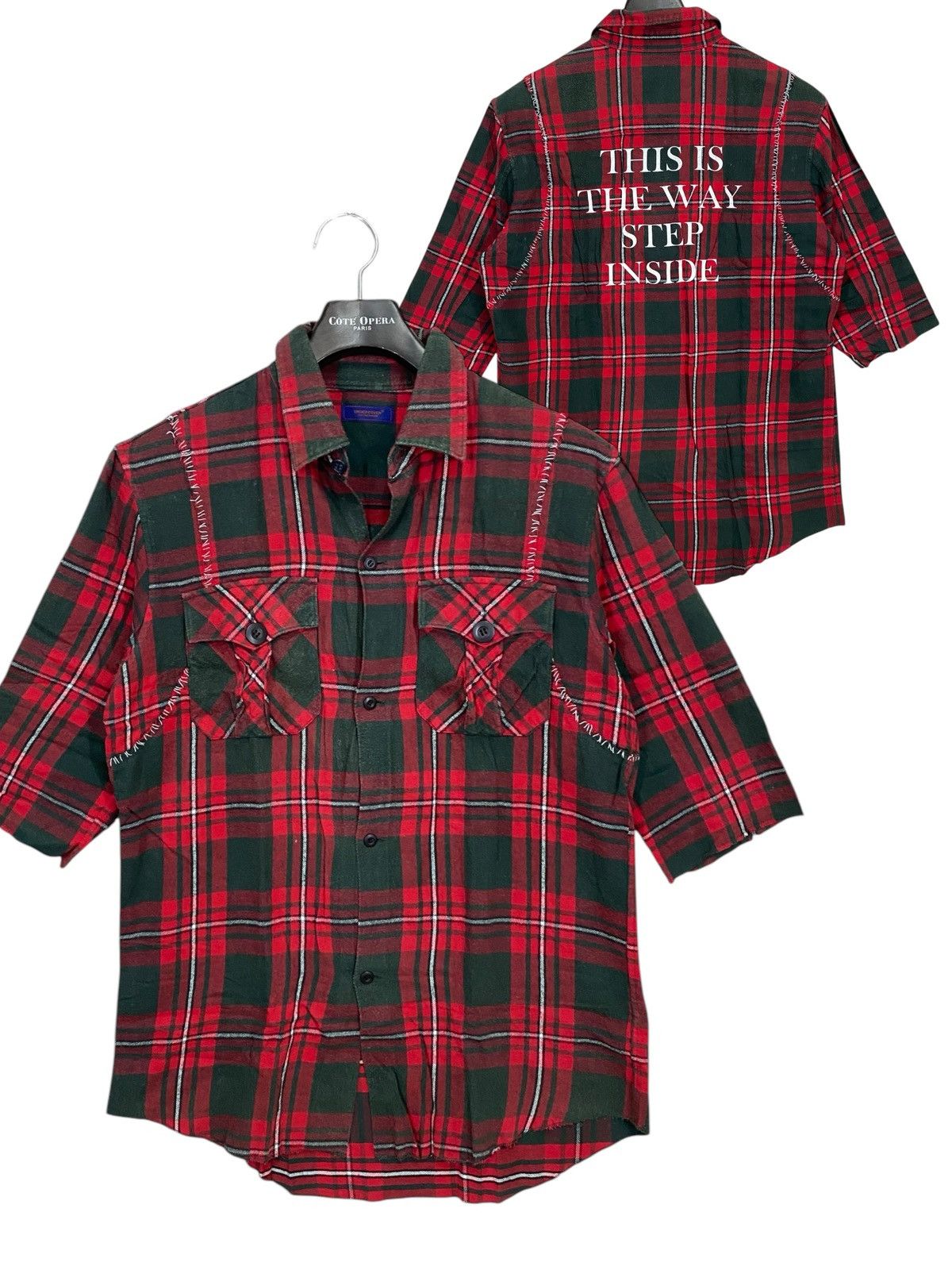Japanese Brand × Jun Takahashi × Undercover Vintage UNDERCOVER JUN TAKAHASHI tartan shirt button ups Size US M / EU 48-50 / 2 - 1 Thumbnail