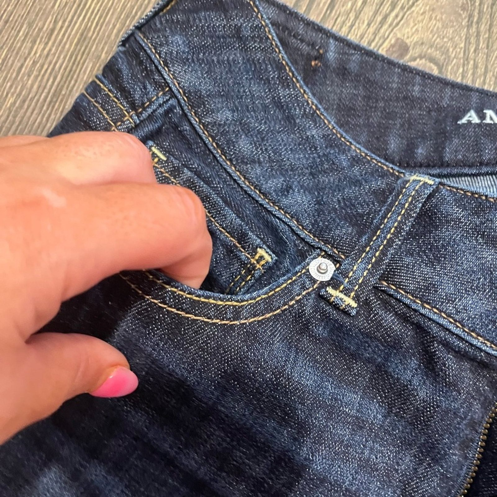 American Eagle Outfitters American Eagle Artist Crop Jeans Low Rise Pockets Stretch 2 Size 26" / US 2 / IT 38 - 5 Thumbnail