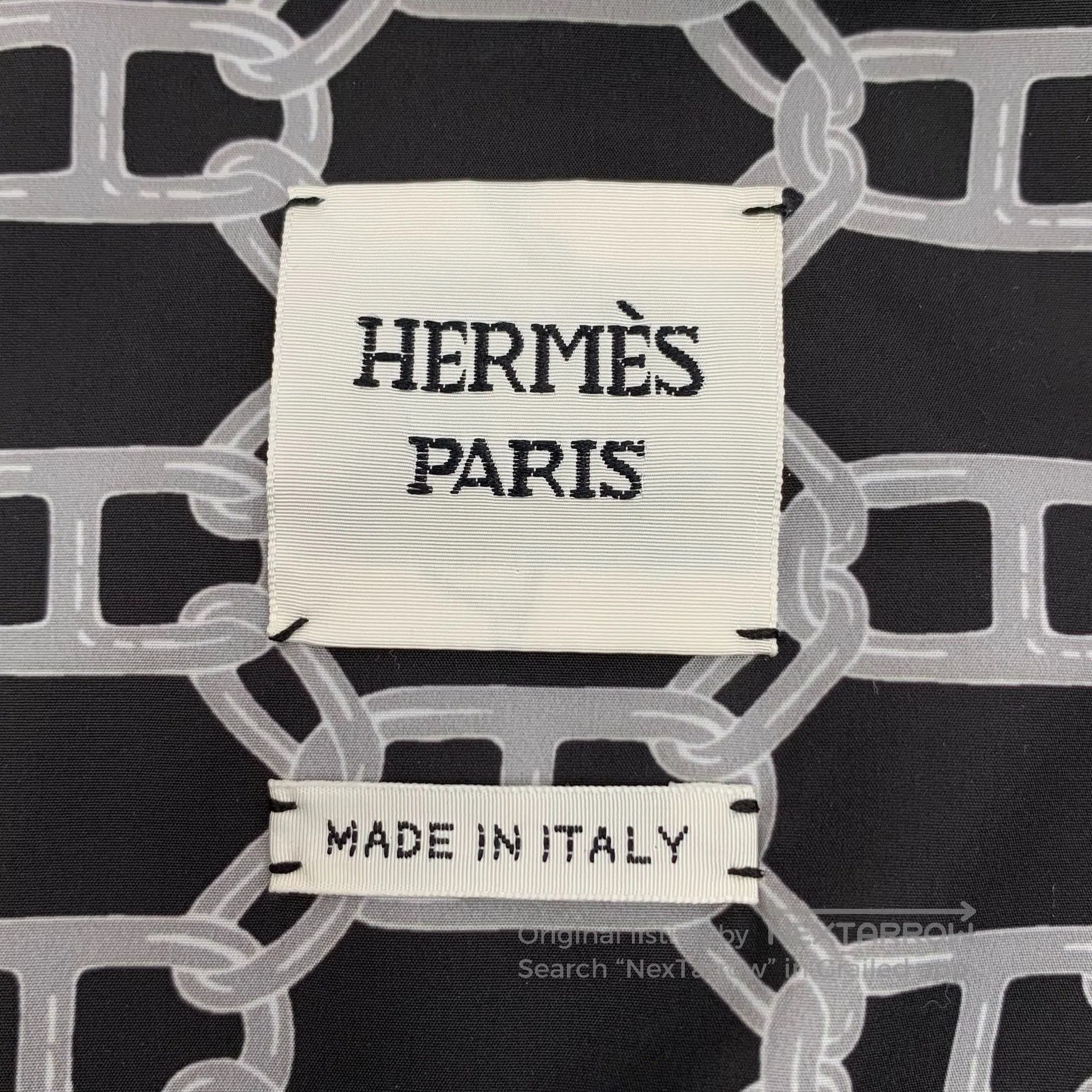 Hermes Hermes Black down jacket with white velvet hood and long s Size XS / US 0-2 / IT 36-38 - 5 Thumbnail