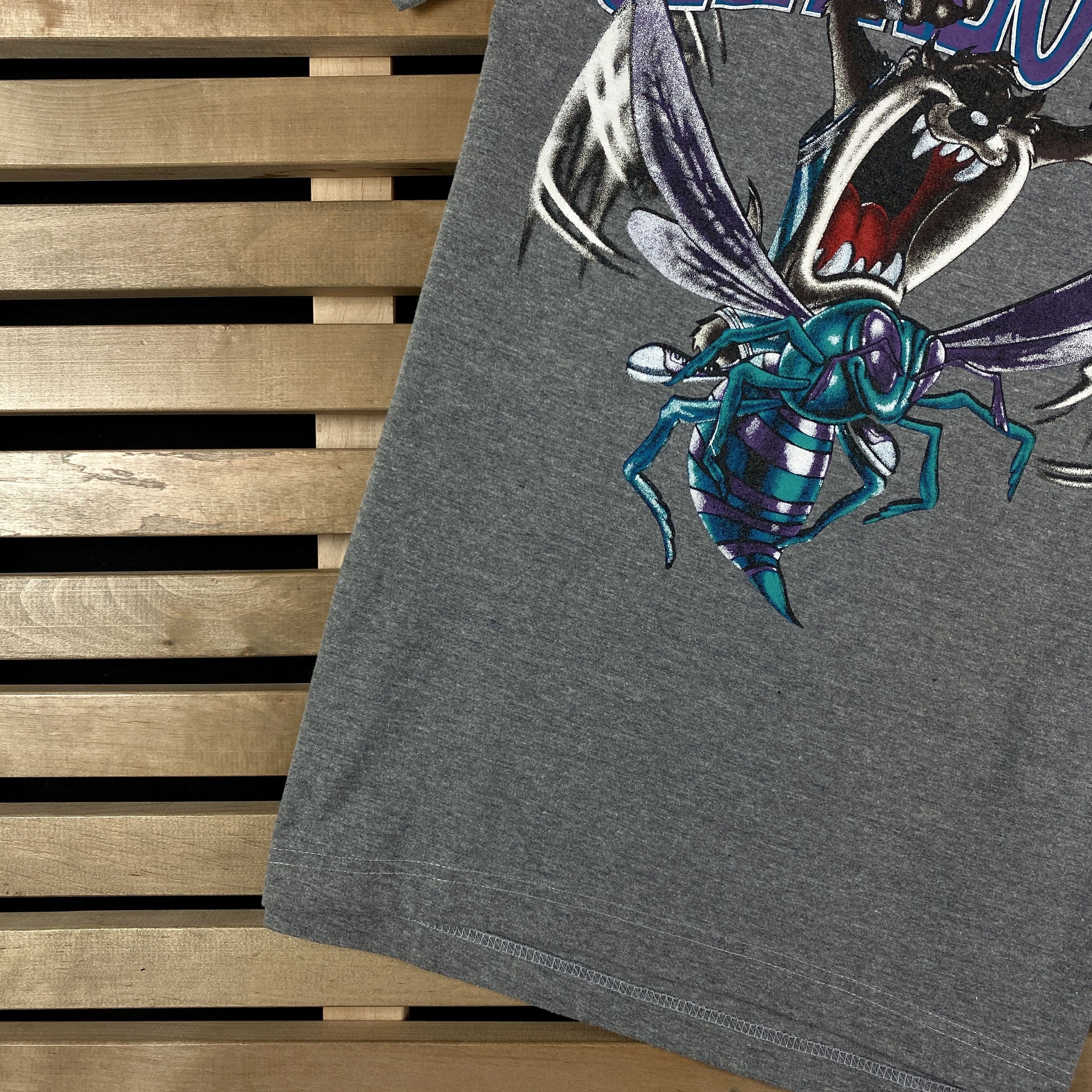 NBA × Vintage Vintage T-Shirt Looney Tunes Taz Charlotte Hornets Size L Size US L / EU 52-54 / 3 - 3 Thumbnail