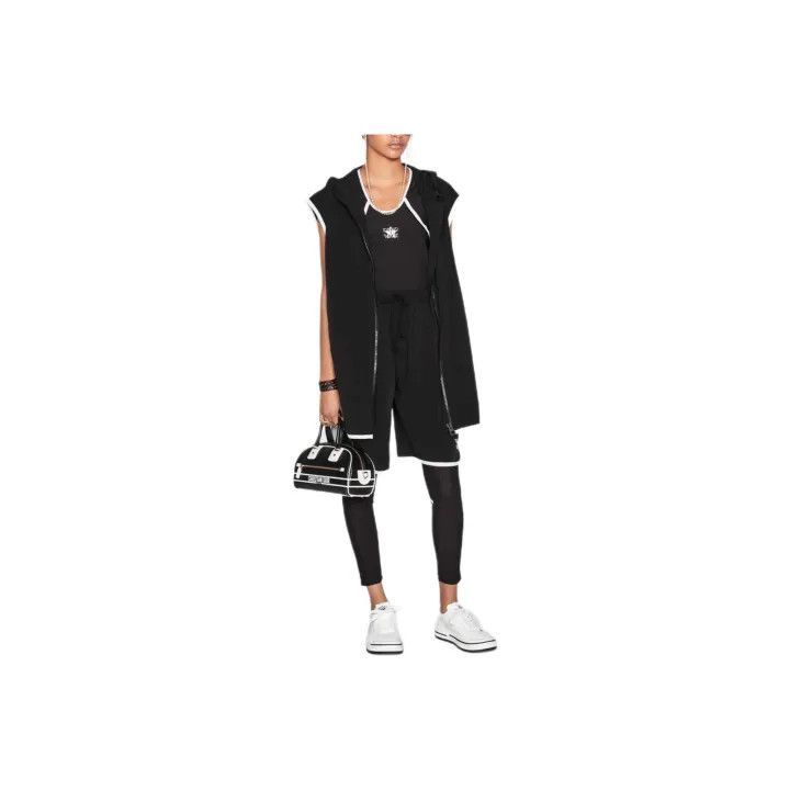 Dior Logo Drawstring Black Casual Shorts 0079-2507