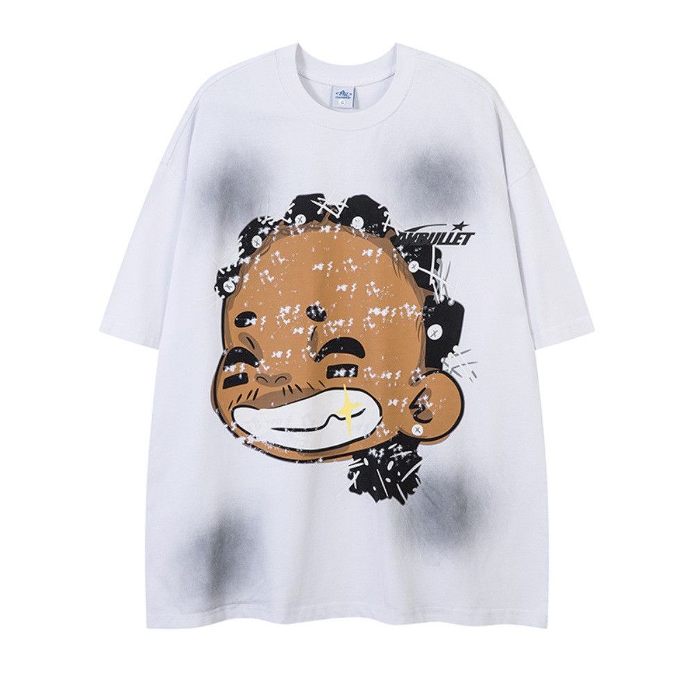 Japanese Brand × Vintage Funny cartoon print hip-hop distressed T-shirt Size US M / EU 48-50 / 2 - 1 Thumbnail