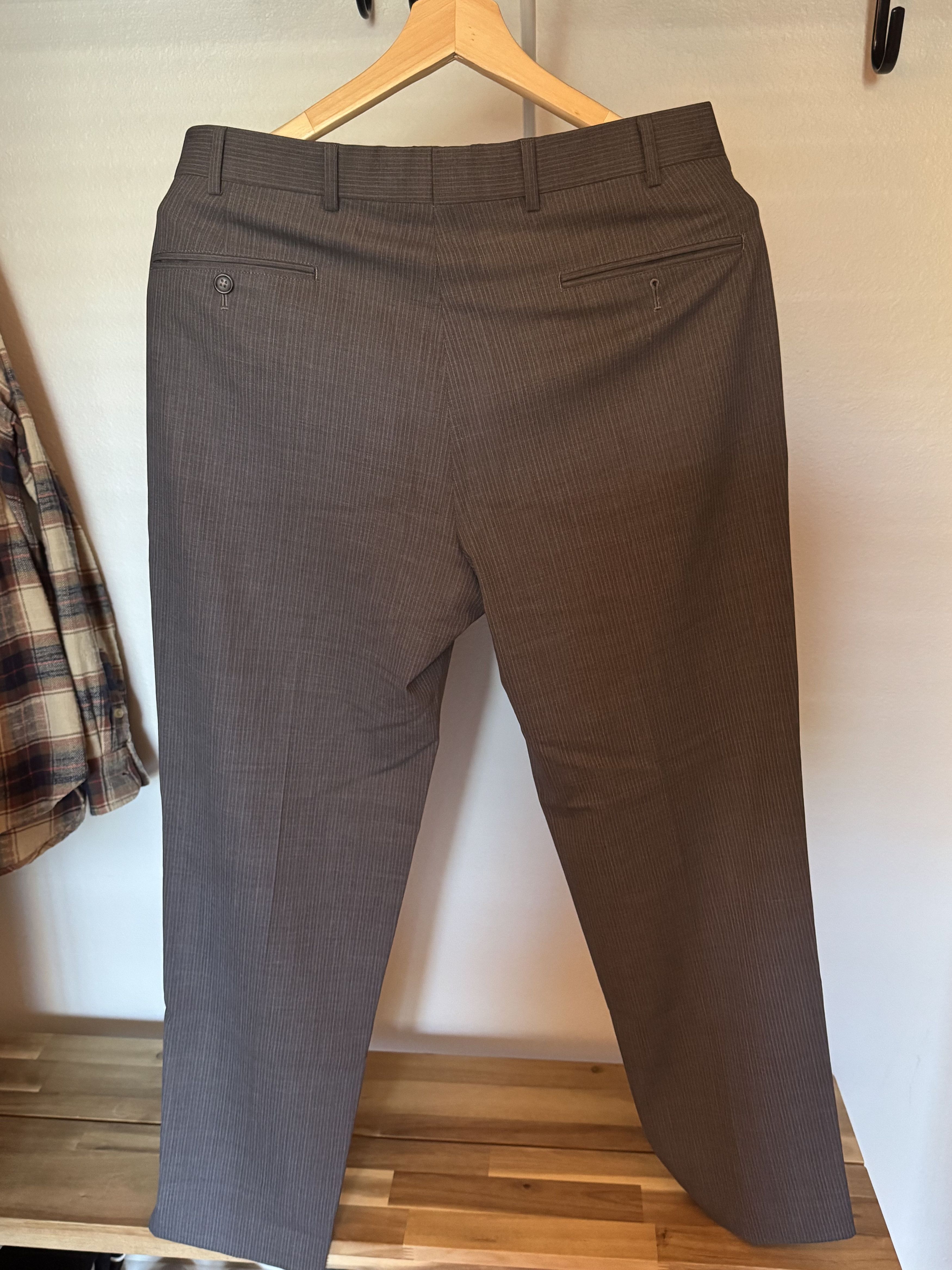 Regent Fit BrooksCool Stripe Suit Grey