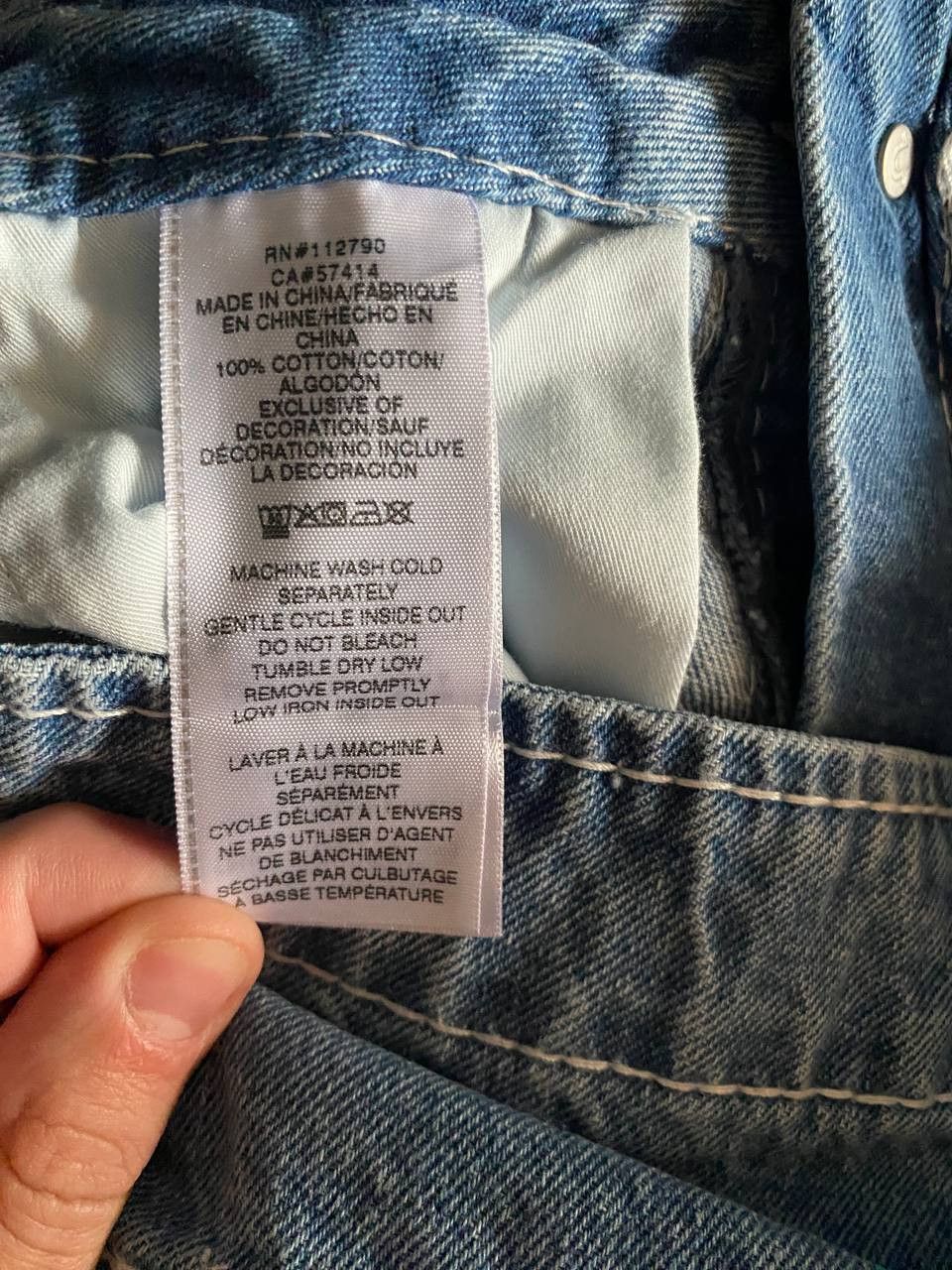 True Religion True Religion Baggy Fray Denim Big TJeans Size US 33 - 4 Thumbnail