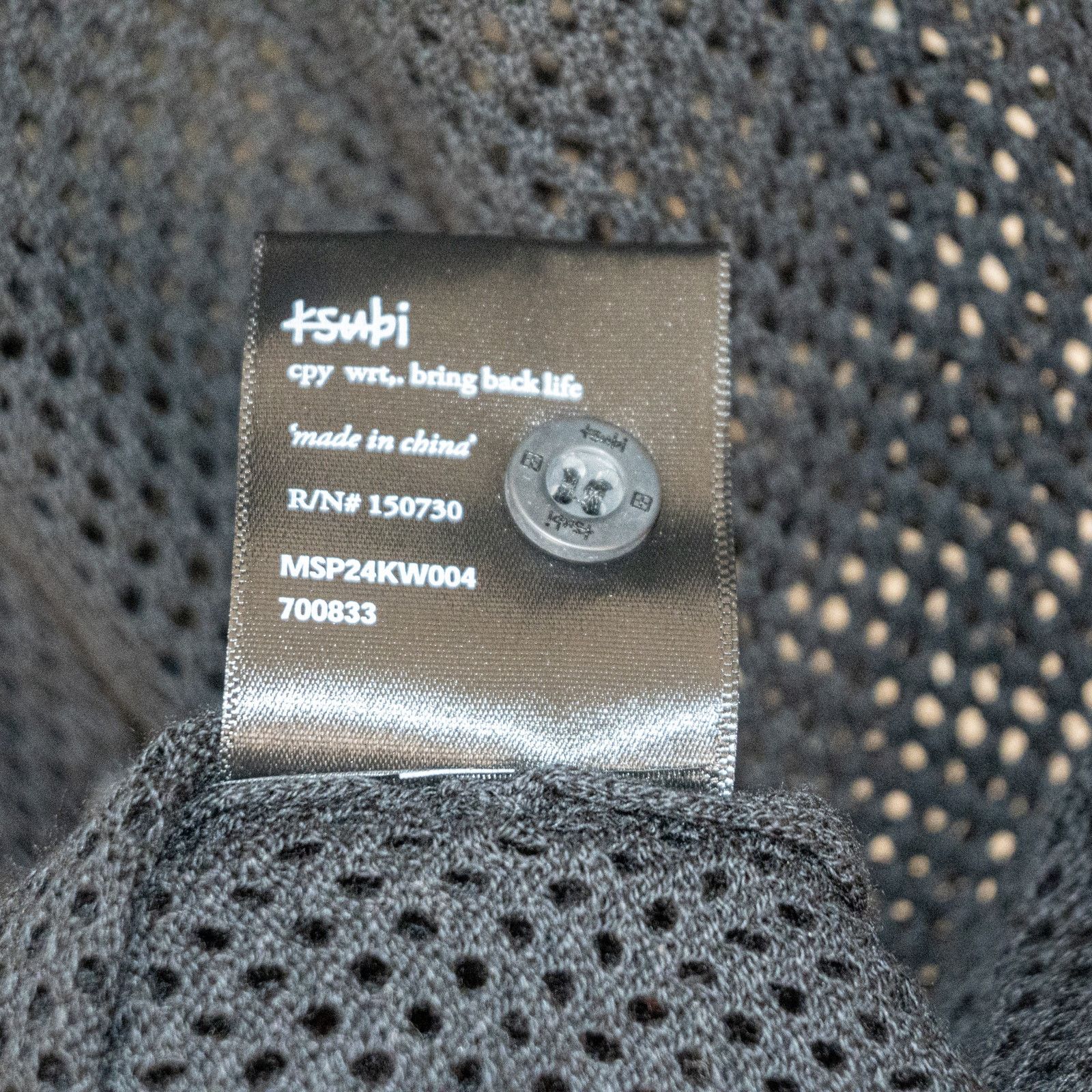 Ksubi Ksubi XL Open Knit Resort Camp Shirt short Sleeve in Black Size US XL / EU 56 / 4 - 8 Thumbnail