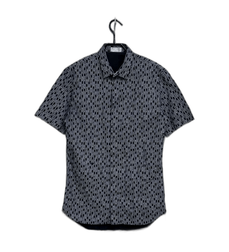 Dior Striped Letter Print Short Sleeve Shirt-2505 Size US M / EU 48-50 / 2 - 1 Thumbnail