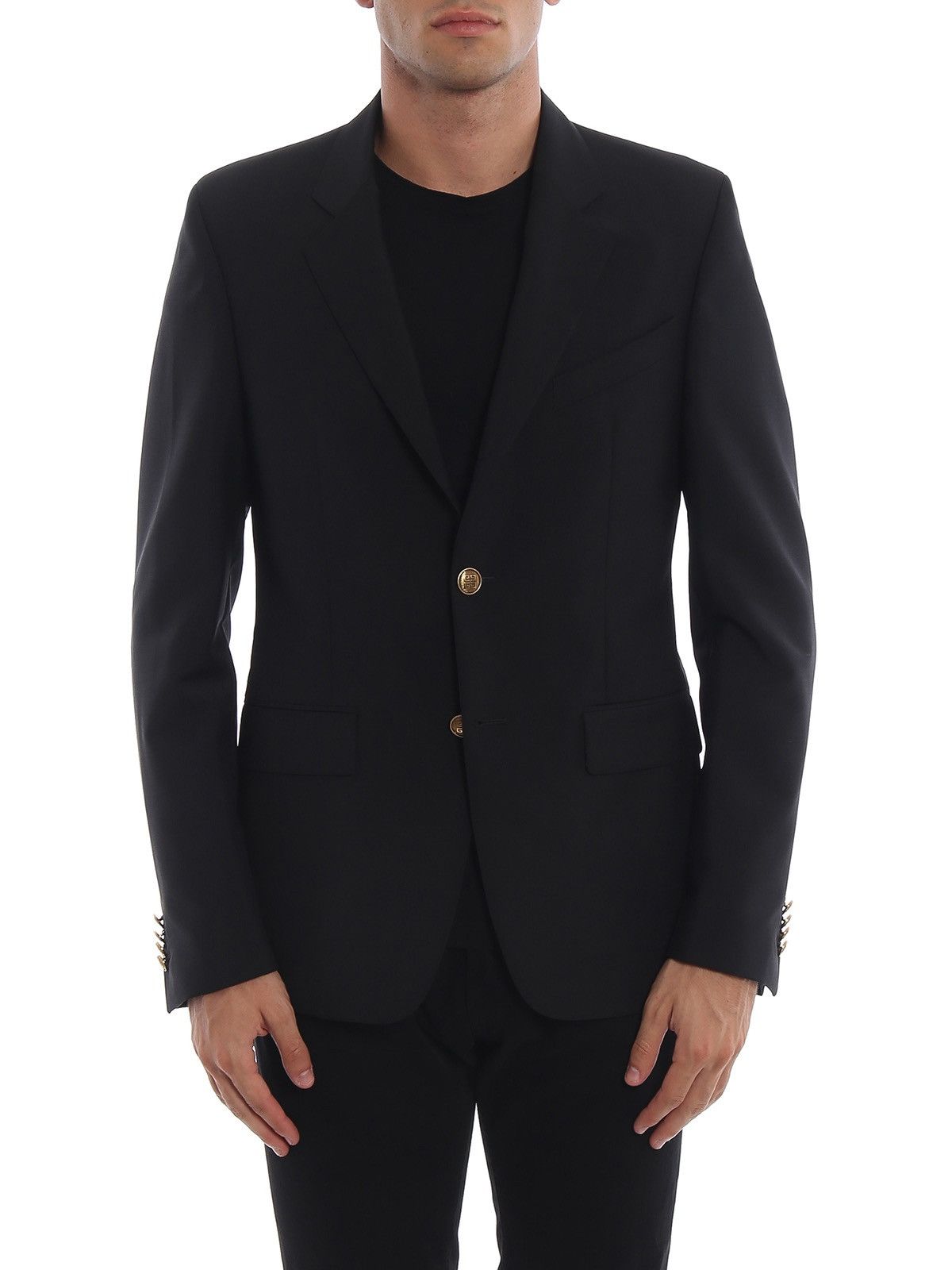 Givenchy Givenchy Wool Cashmere Black Suit Slim Blazer $2498 Size 34S - 3 Thumbnail
