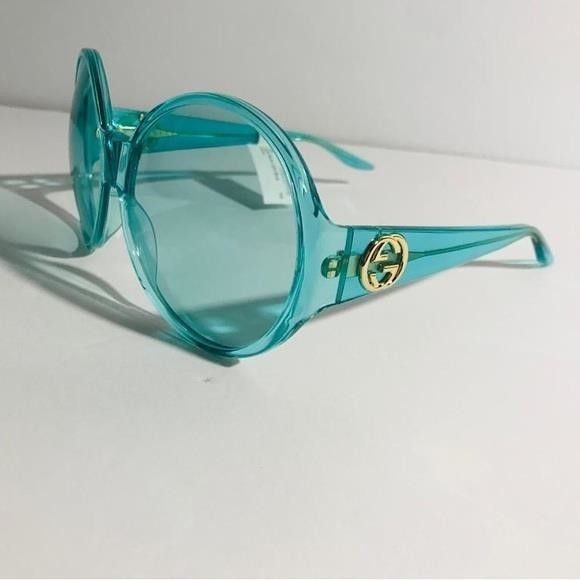 Gucci GUCCI GG0954S 001 Prestige Light Blue Sunglasses","descripti Size ONE SIZE - 12 Thumbnail