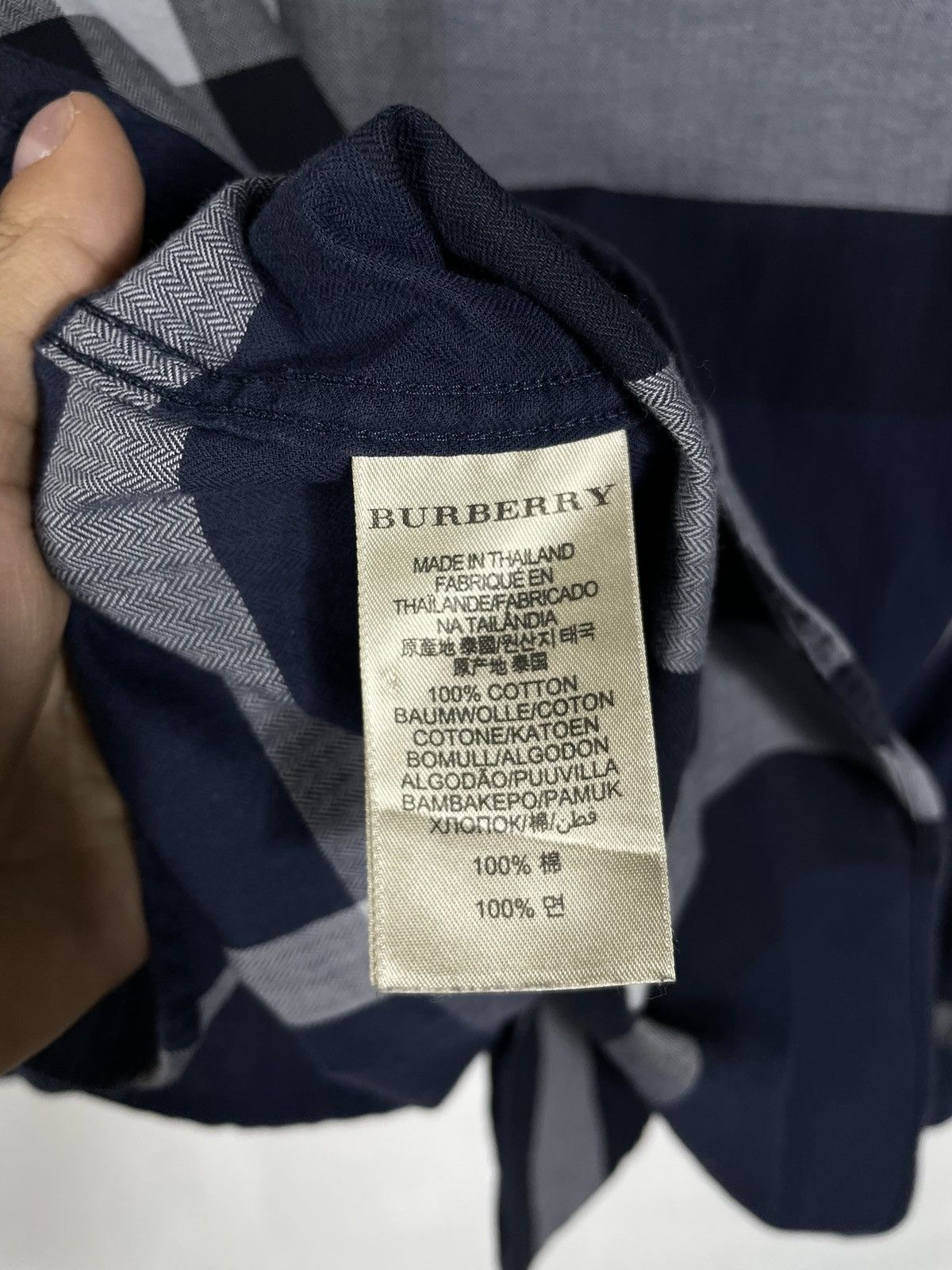 Burberry Burberry Blue Nova Check Checkered Shirt Old Money Luxury Size US S / EU 44-46 / 1 - 9 Thumbnail