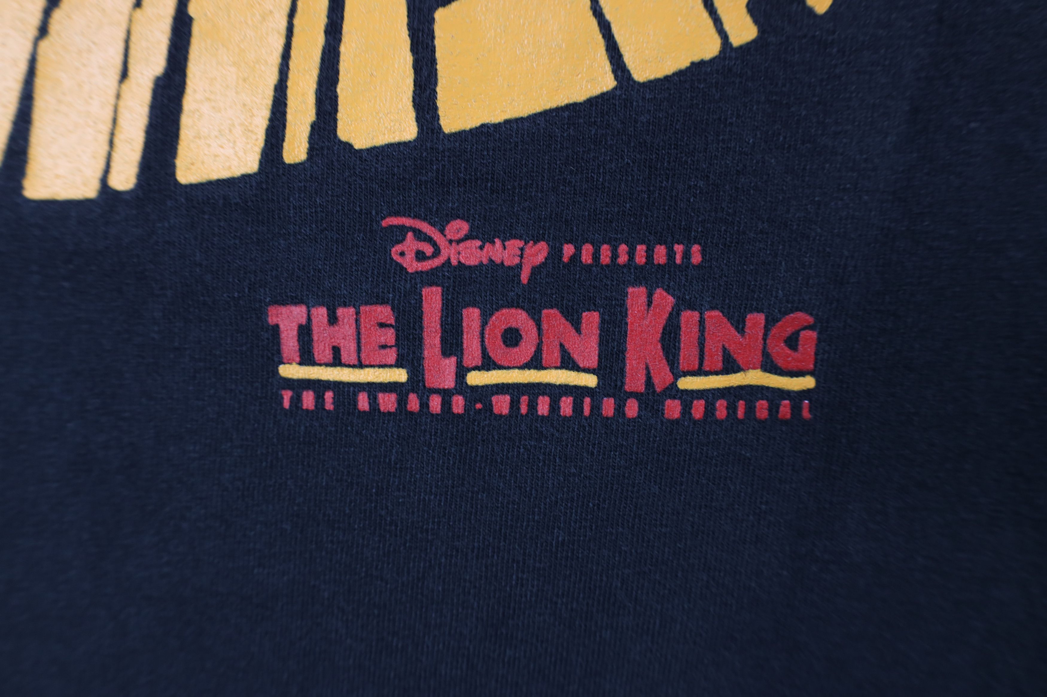 Disney × Vintage Vintage Disney Spell Out The Lion King Musical T-Shirt USA Size US L / EU 52-54 / 3 - 5 Thumbnail